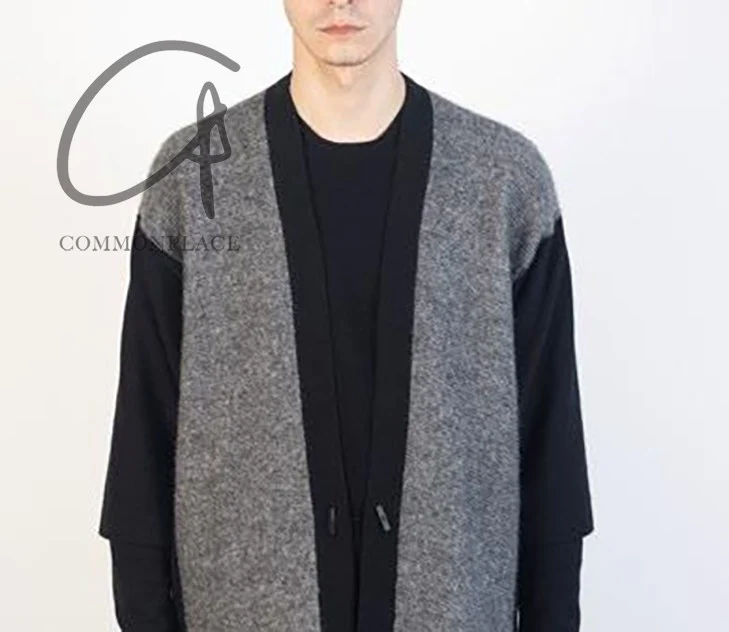 LABEL UNDER CONSTRUCTION 24 Autumn and Winter Feather Woven Coat LUC-44_YHR223_CAS1NIR1-BK/GM LUC-44_YHR223 - Image 6