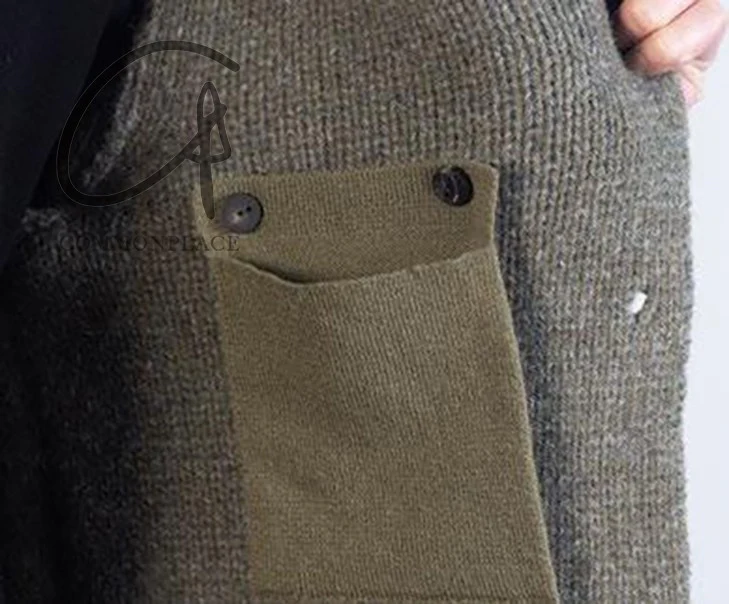 LABEL UNDER CONSTRUCTION 24 Autumn and Winter Scarf Collar Blazer LUC-44_YJC220_CAN2SHE1-ML/GM LUC-44_YJC220 - Image 5
