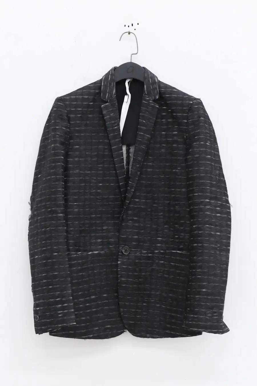 label under construction horizontal stripe jacket 41FMJC100 BAS BK - Image 6
