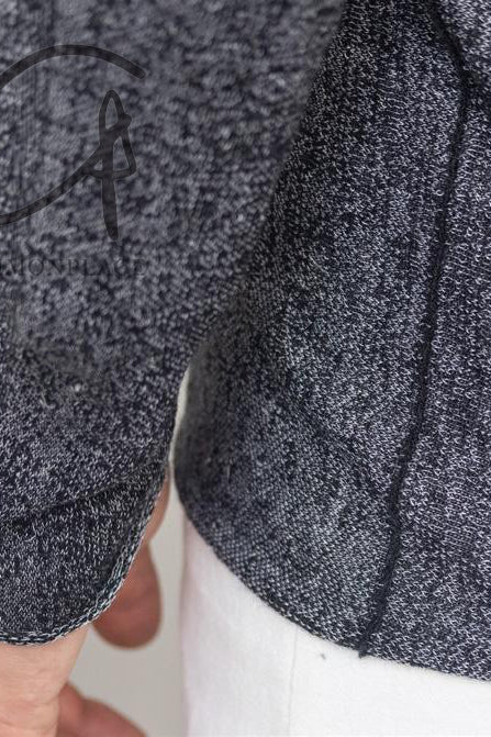 LABEL UNDER CONSTRUCTION linen sweater LUC-YMSW189-D1Y1-BK-OW - Image 6