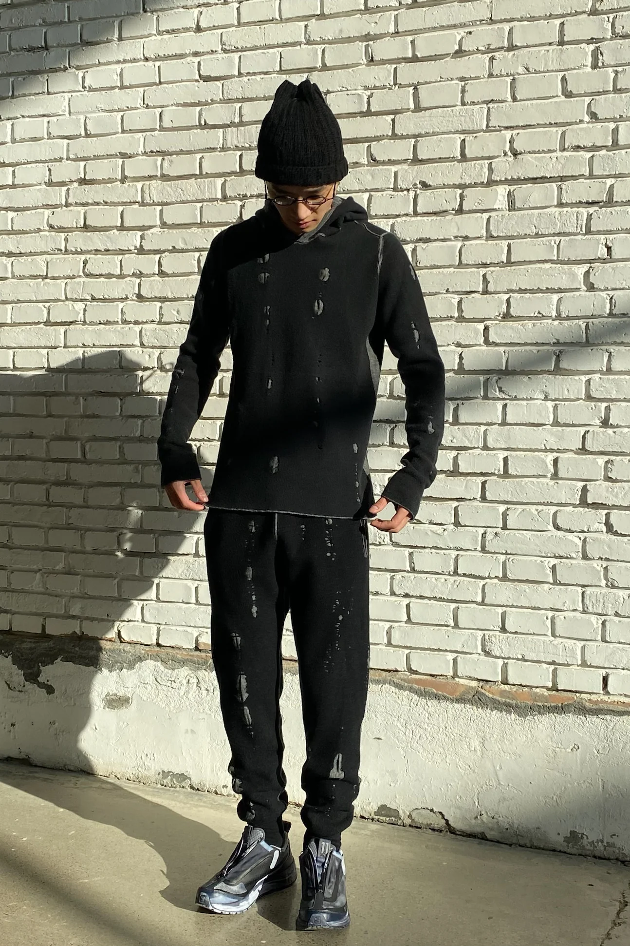 Label Under Construction Lunar Jogging Pants YMPN74 LG-BK - Image 7