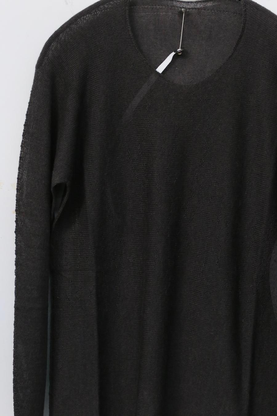 Label Under Construction round neck arched fold sweater YMSW59 MG - Image 7