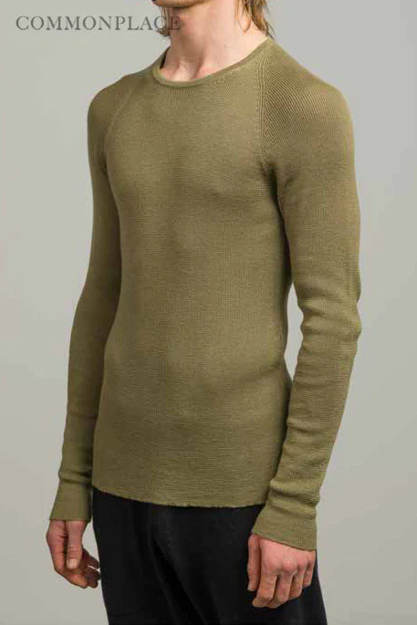 Label Under Construction round neck warm sweater YMSW53 PS - Image 2