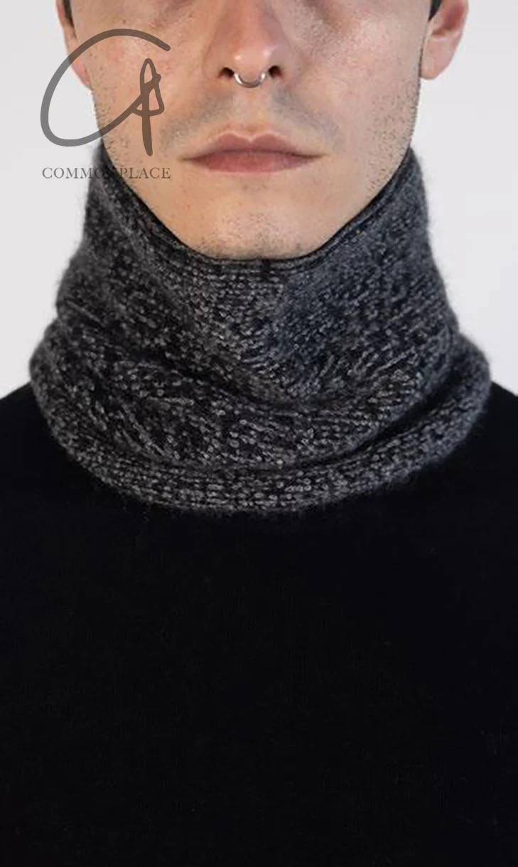 LABEL UNDER CONSTRUCTION Scarf Italy LUC-44_YNW257-CAS1NIR1-BK/GM LUC-44_YNW257 - Image 4