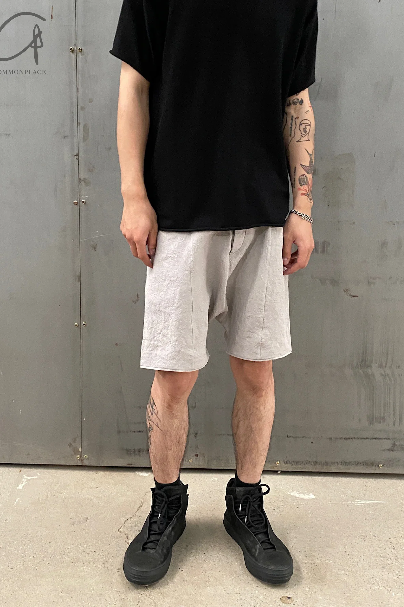 label under construction trapezoidal shorts 39FMPN13-OPE-U 39/LG - Image 2
