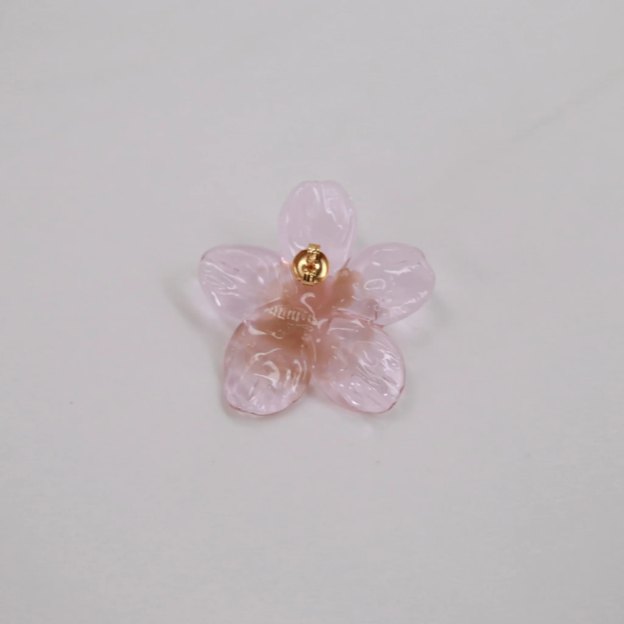 LEVENS 25 Spring/Summer Hibiscus Single Earring LVS-SS2501HIBE-PNK-FEN Pink - Image 3