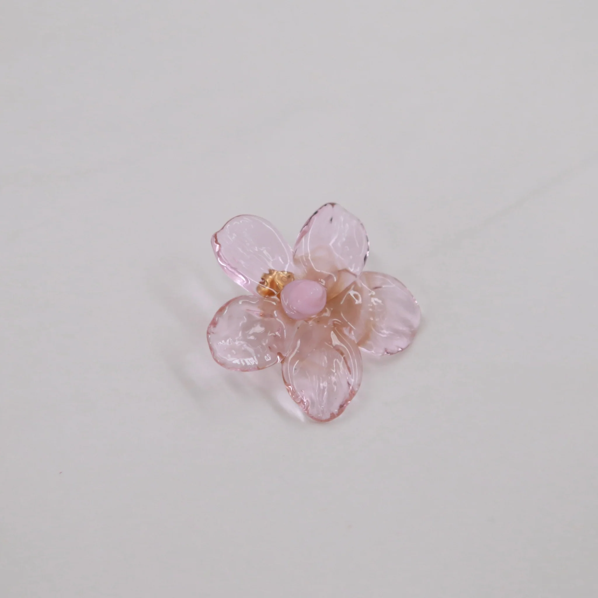 LEVENS 25 Spring/Summer Hibiscus Single Earring LVS-SS2501HIBE-PNK-FEN Pink - Image 4