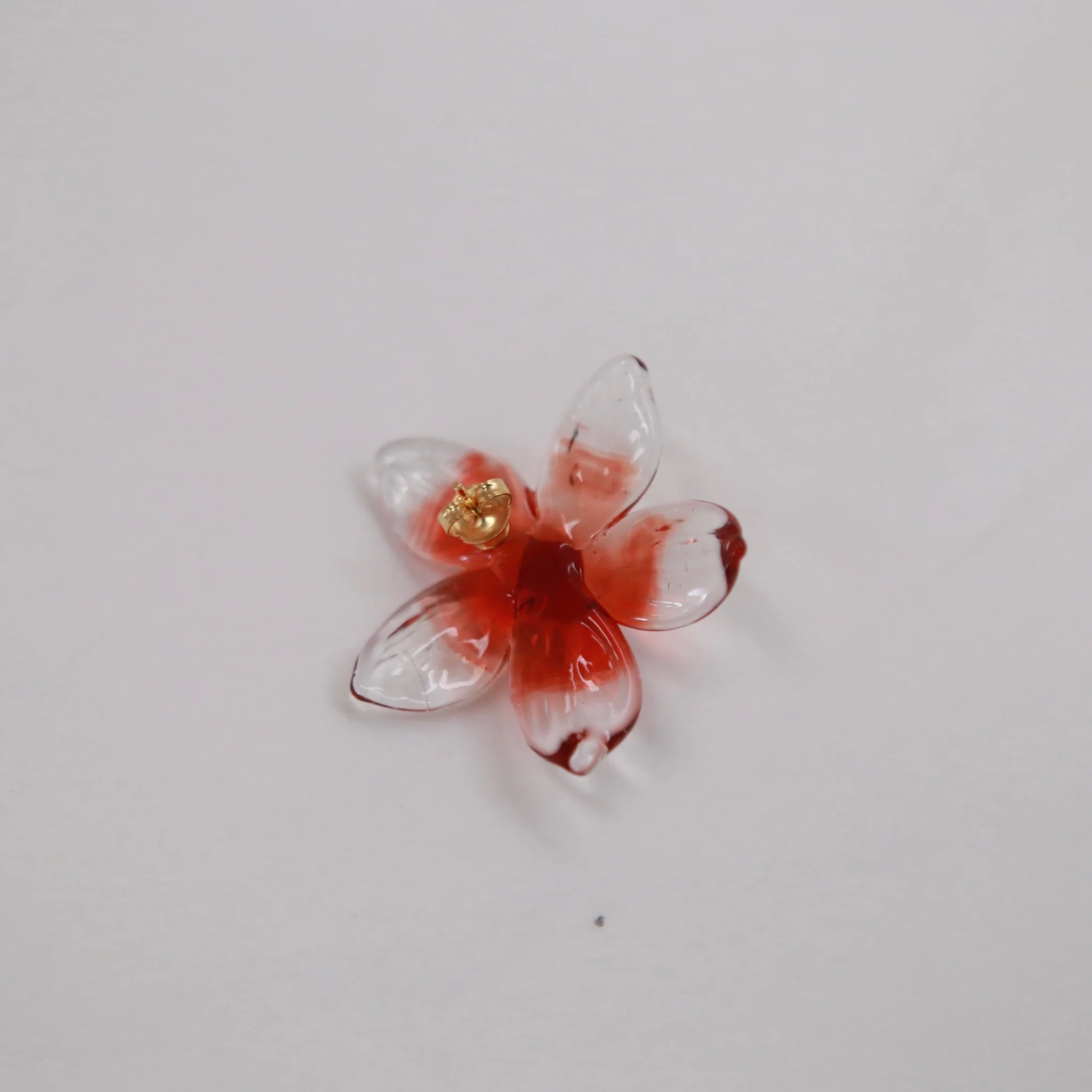 LEVENS 25 Spring/Summer Hibiscus Single Earring LVS-SS2501HIBE-RD-HONG Red - Image 3