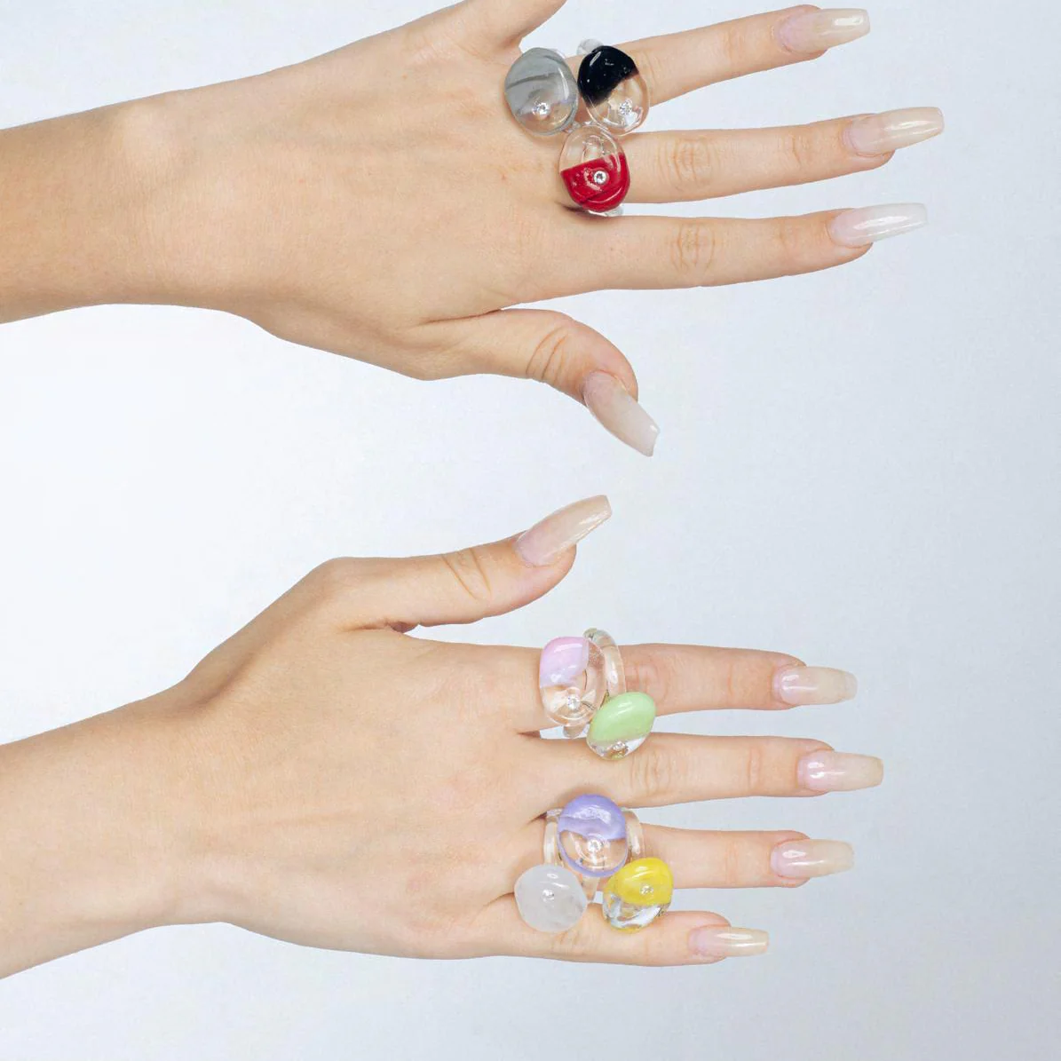 LEVENS 25 Spring/Summer Magic Stone Ring LVS-SS2515MAGICSTRI-RD-HONG Red - Image 6