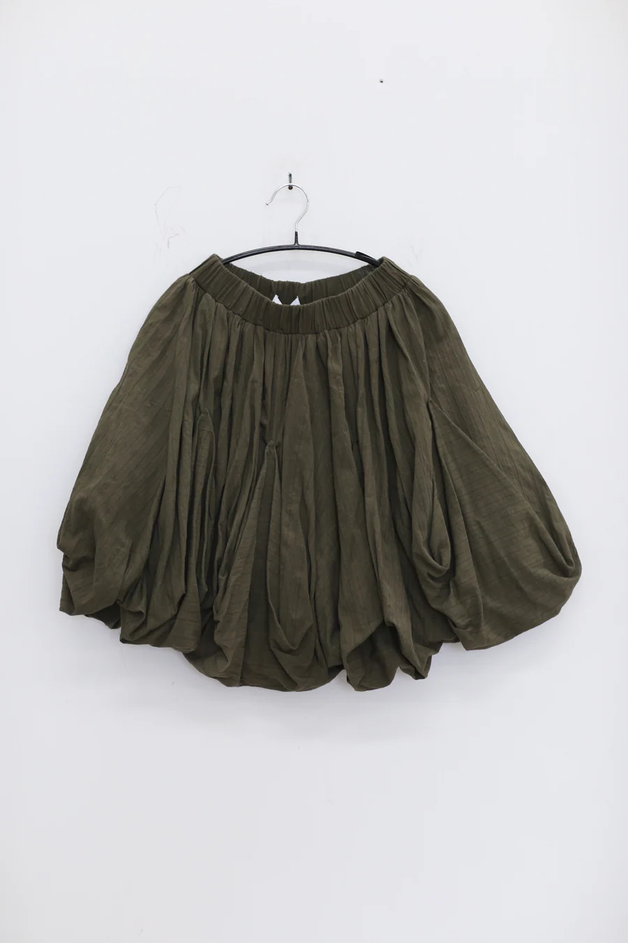 Louis Shengtao Chen Army Green Striped Lantern Skirt 2251138 PLSC7 - Image 3