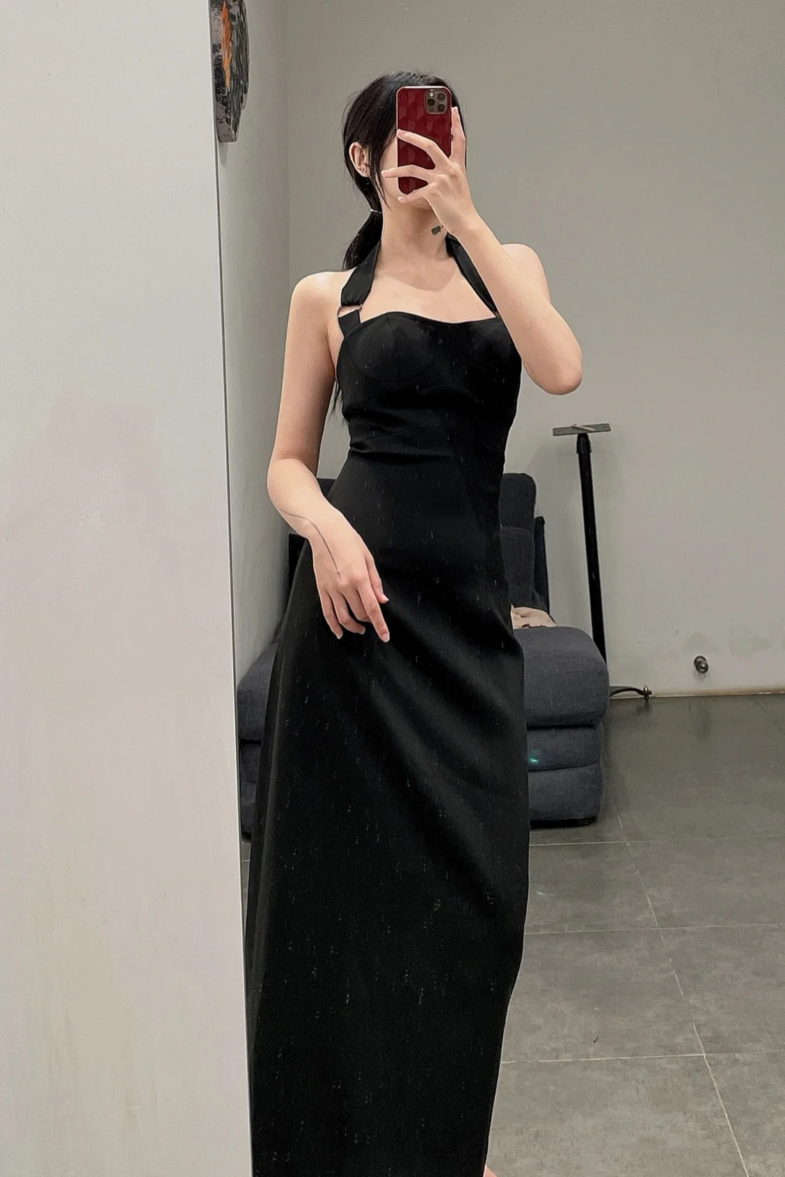 Louis Shengtao Chen black tube top dress LSC-2250135-HEI - Image 8