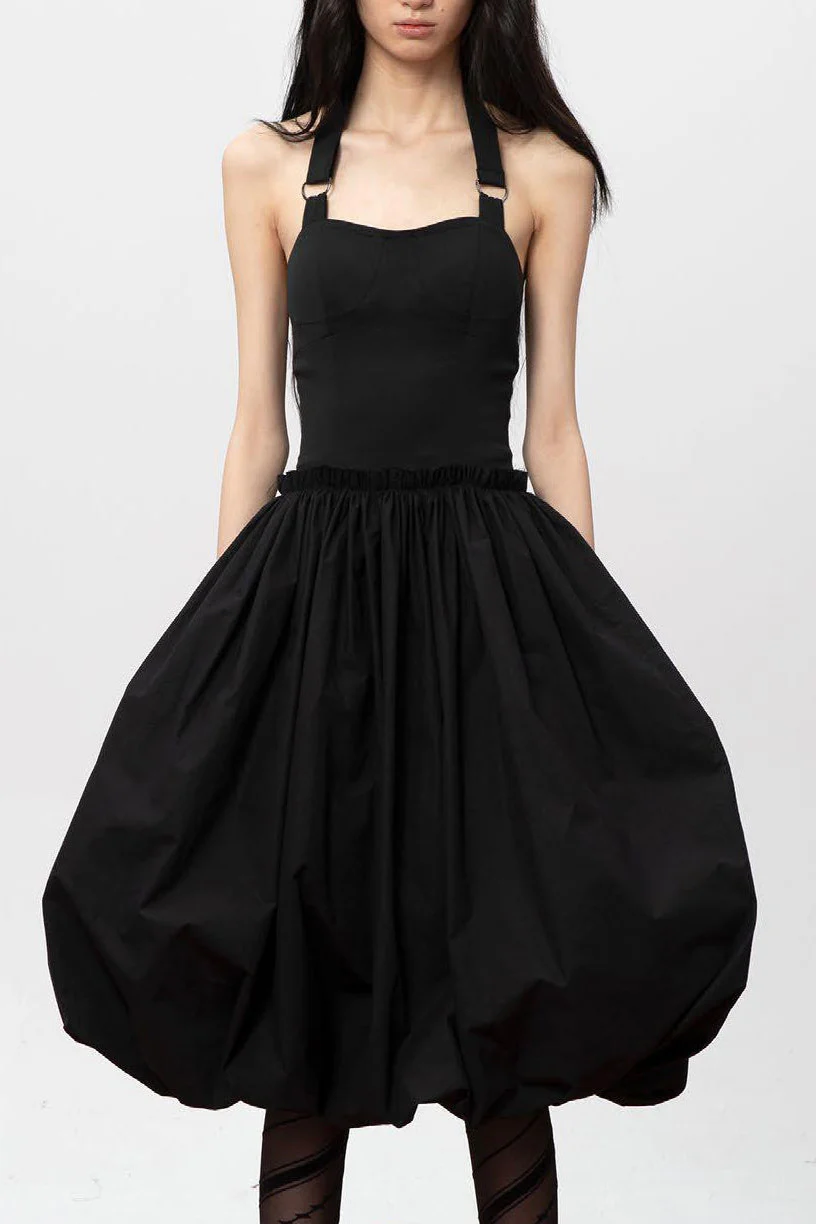 Louis Shengtao Chen black tube top tutu skirt 2251106