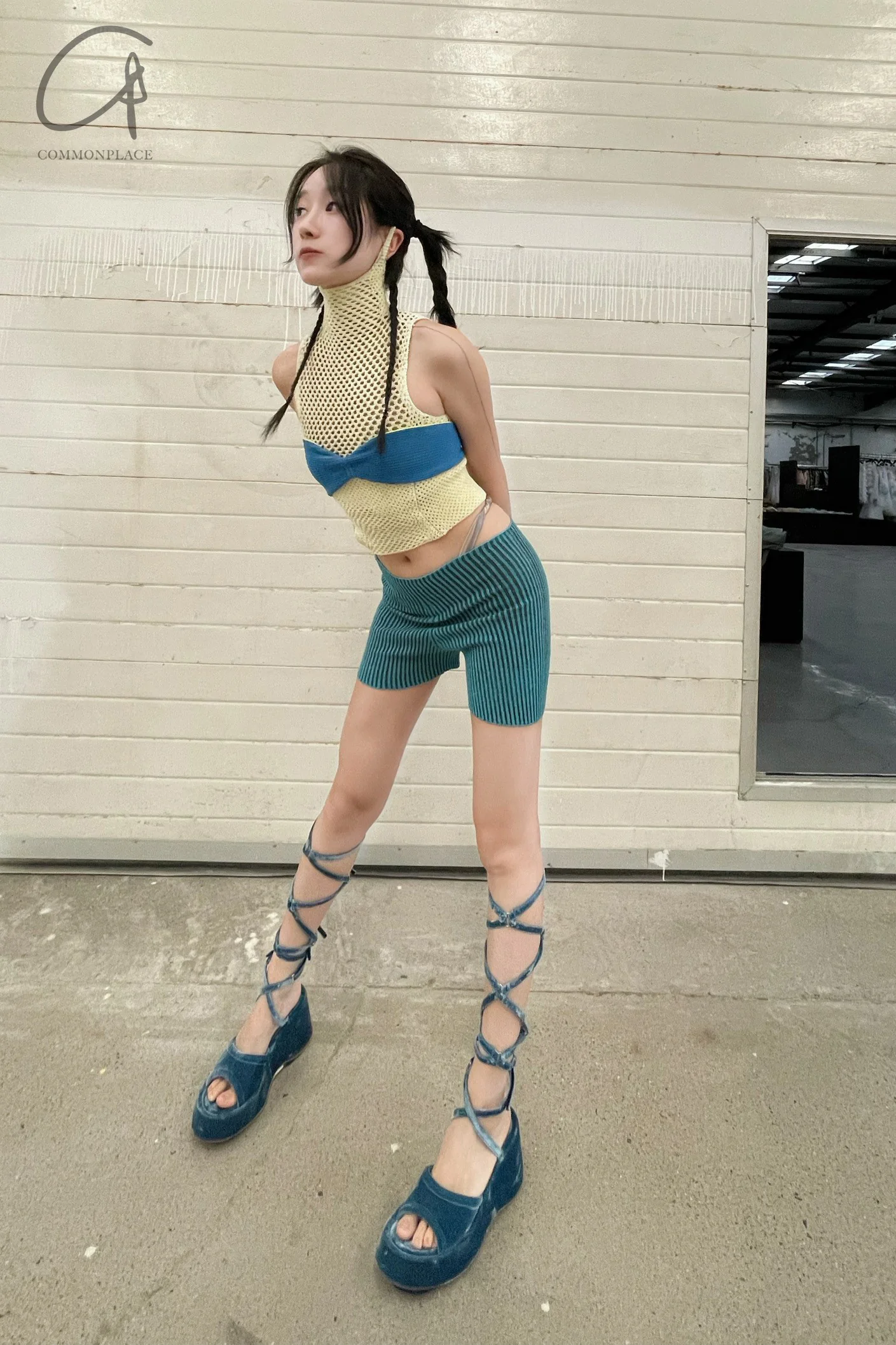 Louis Shengtao Chen blue velvet platform lace-up shoes 2251247 blue PLSC9 - Image 12