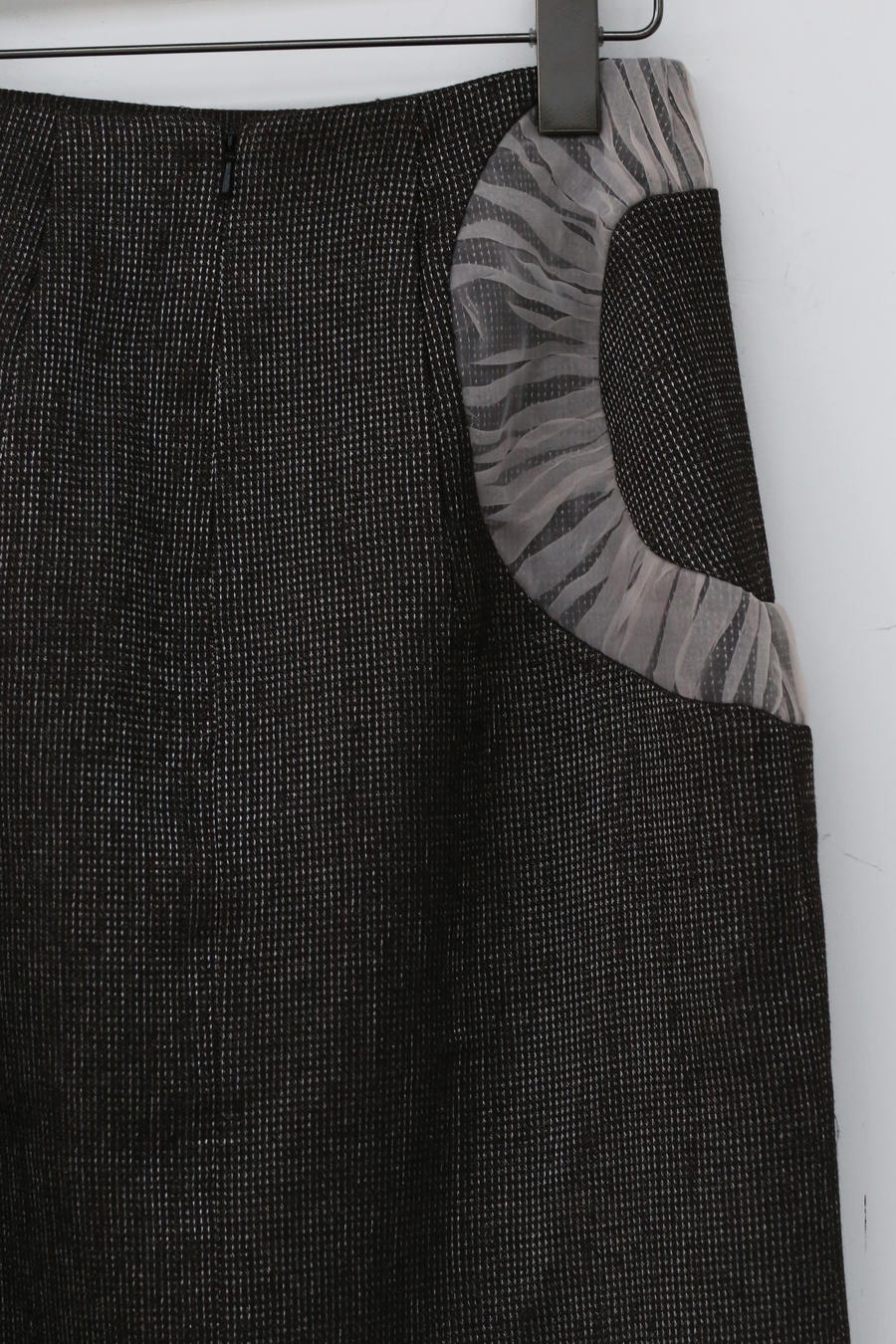 Louis Shengtao Chen brown woolen bow bubble skirt 2250119 brown PLSC1 - Image 14