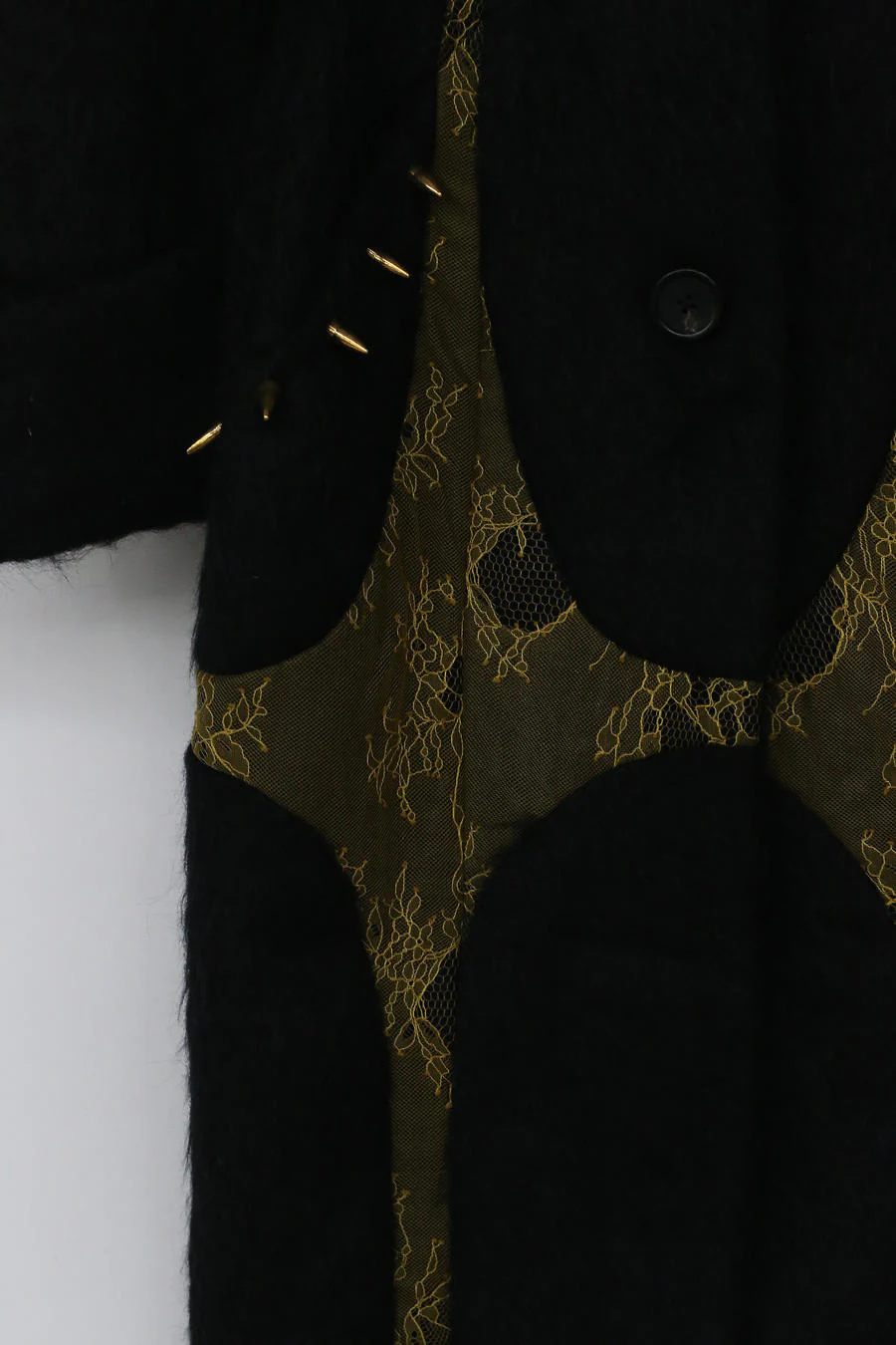 Louis Shengtao Chen Goat wool and lace star lady coat 2250149 - Image 18