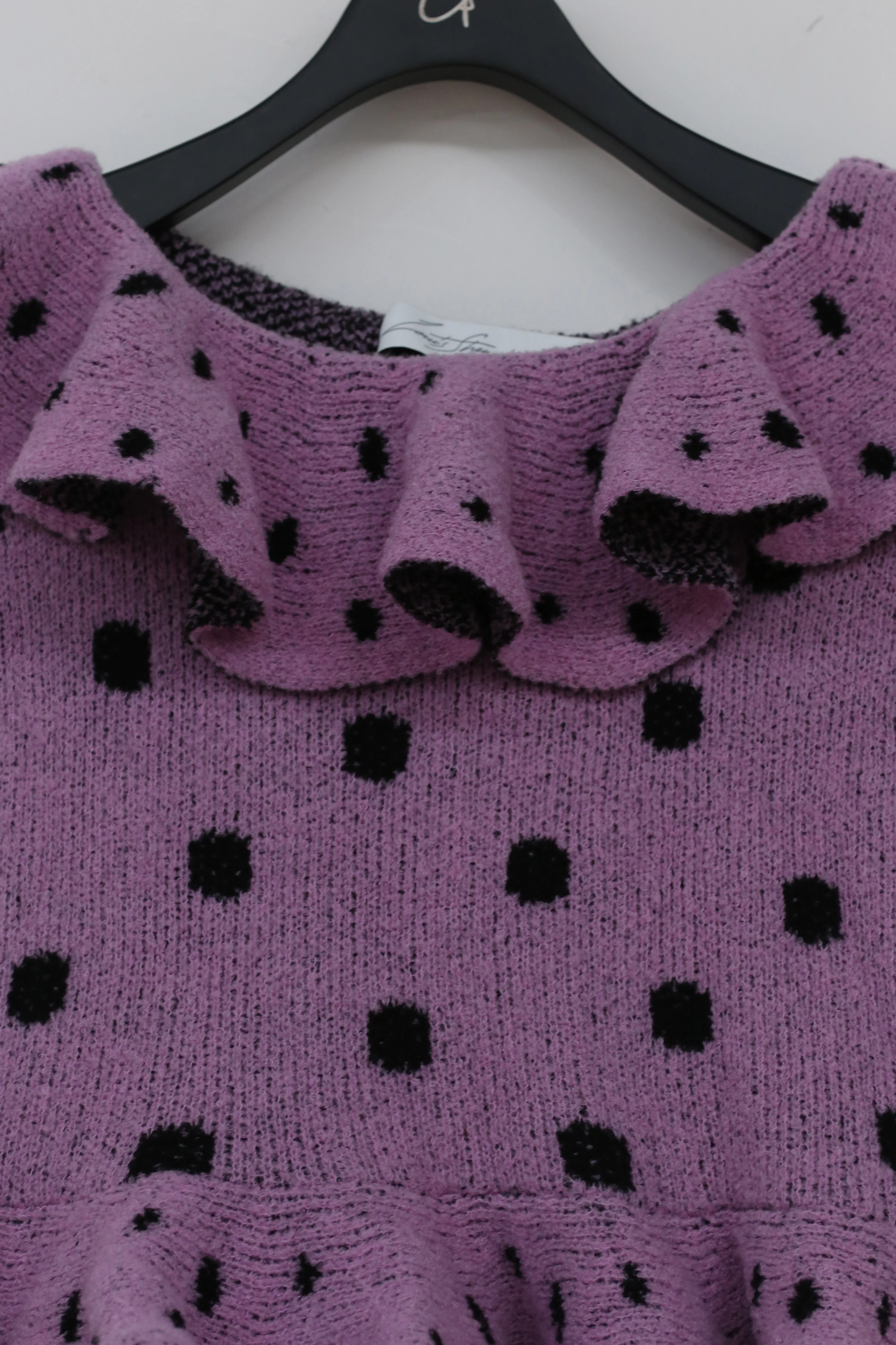 Louis Shengtao Chen pink polka-dot jacquard knitted lace shawl 2250109 - Image 3
