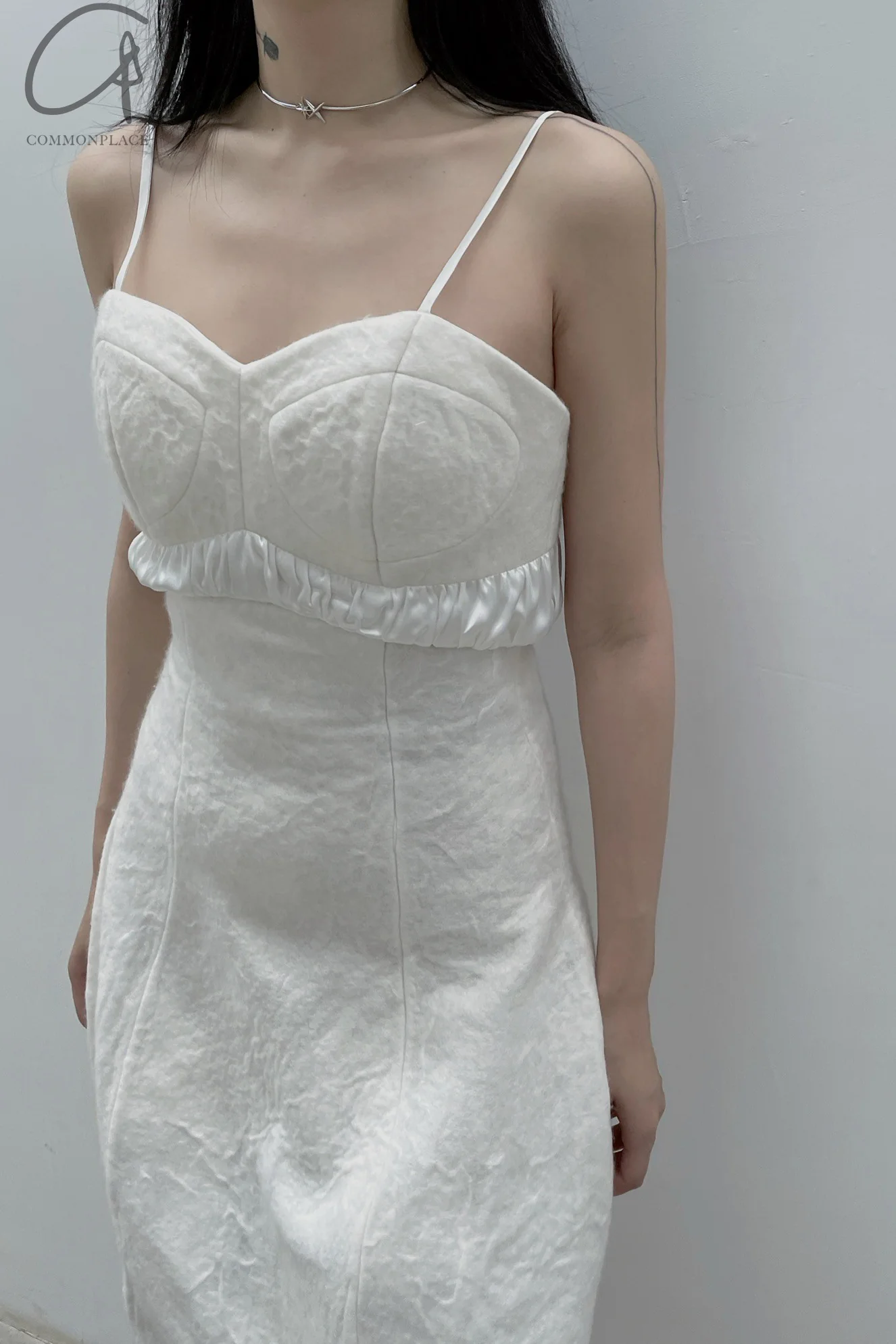 Louis Shengtao Chen wool felt silk dress 2250138 - Image 6