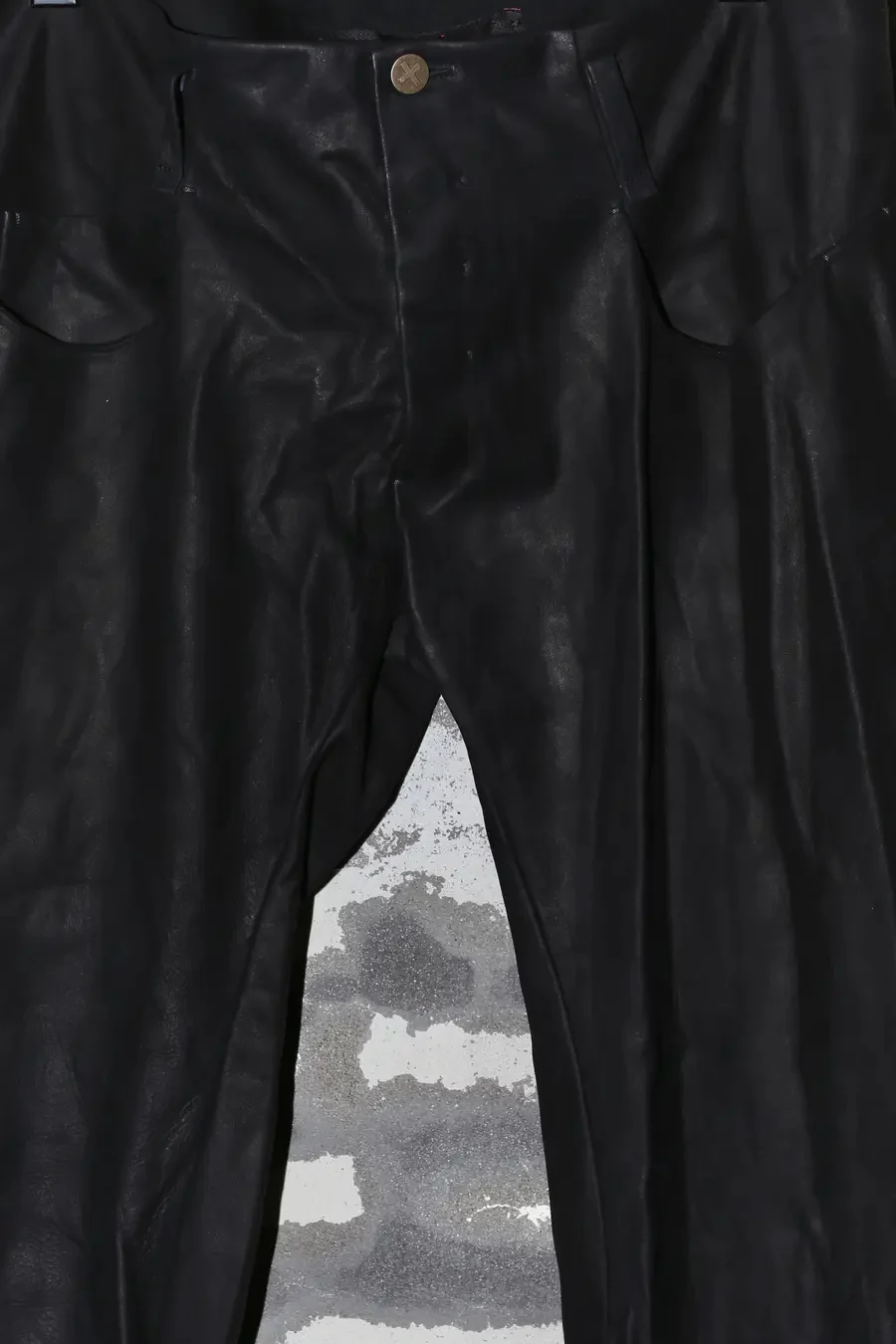 m.a+ 5-pocket medium trousers Italy Artisan MA-P282-DAV0.5-HEI Black Cowhide P282 - Image 3