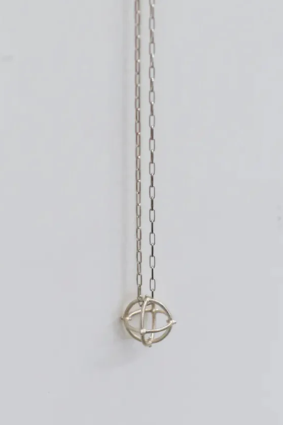 m.a+ Maurizio Amadei 925 silver necklace series MA- AD21-AG-0 small ball PM209 - Image 2