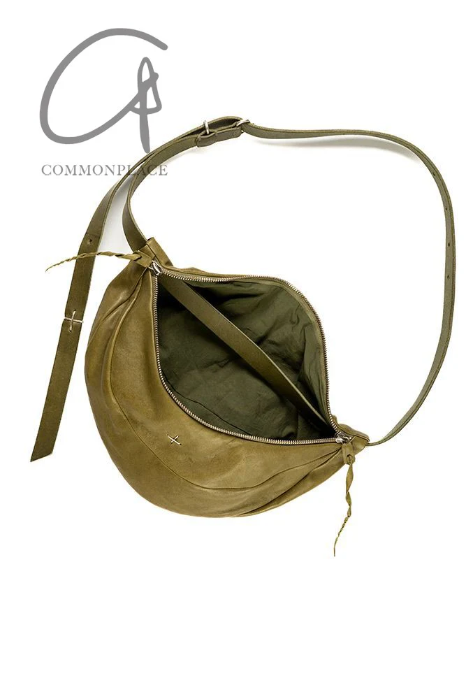 m.a+ Maurizio Amadei Waist Bag/Belt Crossbody Bag Series Artisan Italy MA-BY202-CUAG1.0-WOODBINE Medium BY202-CUAG1.0 woodbine horsehide PM204 - Image 5