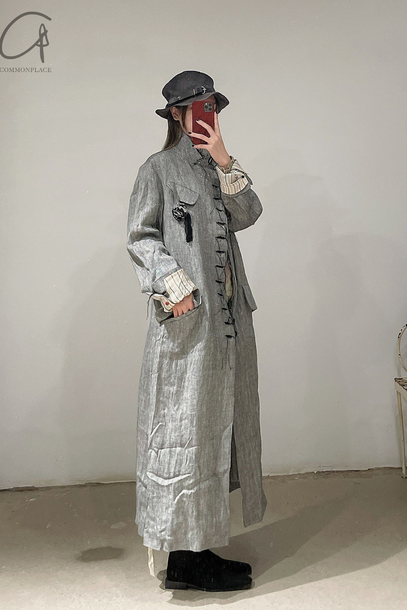 m.a+ Handmade Hat Collection Italy Deconstructed MA-AW401-TANHEI Carbon Black AW401/E-CMESH PM1000 - Image 9
