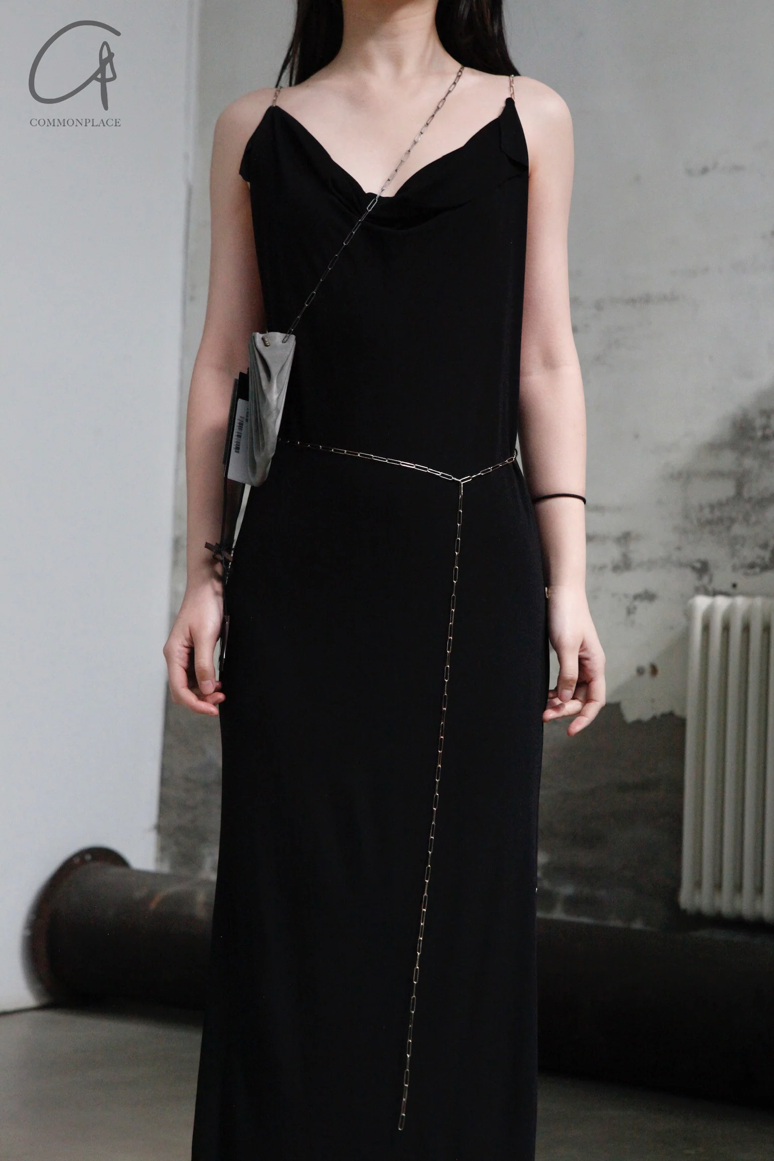 M.A+ double -chain black dress D2L/CC4 JVL - Image 3