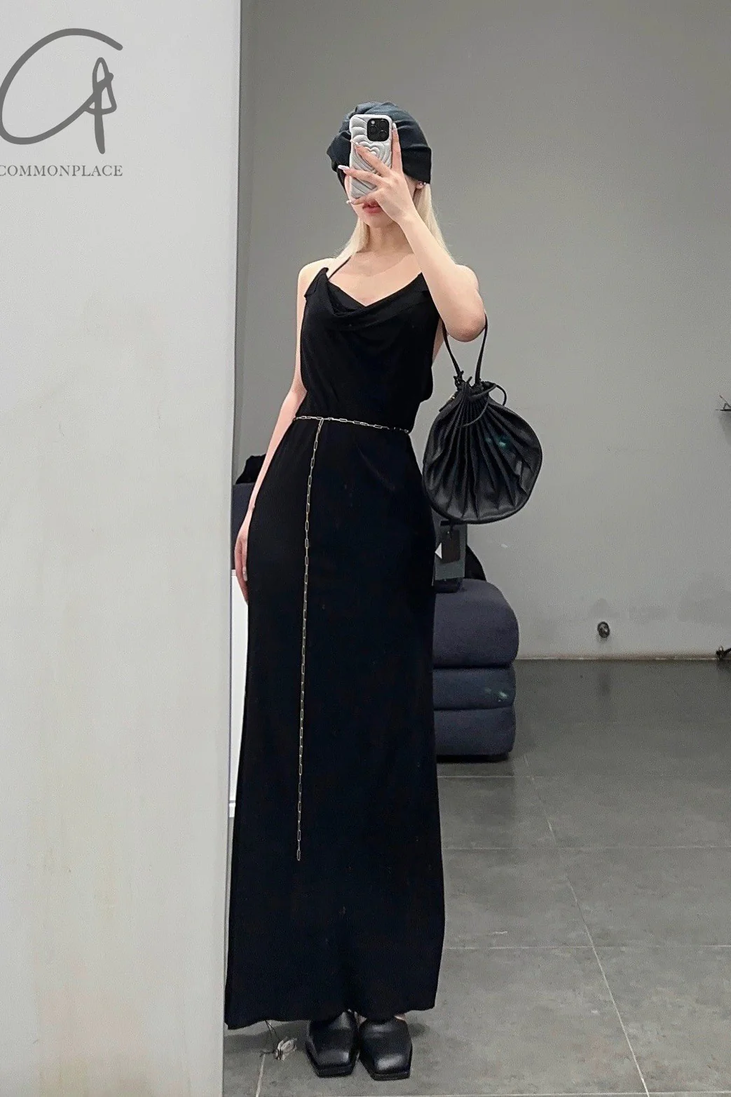 M.A+ double -chain black dress D2L/CC4 JVL - Image 30