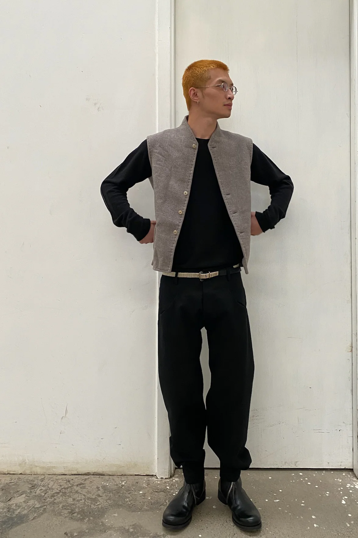 m.a+ Handmade belt collection Italy MA-EL33B GR 2 0-0 PM1001 - Image 14