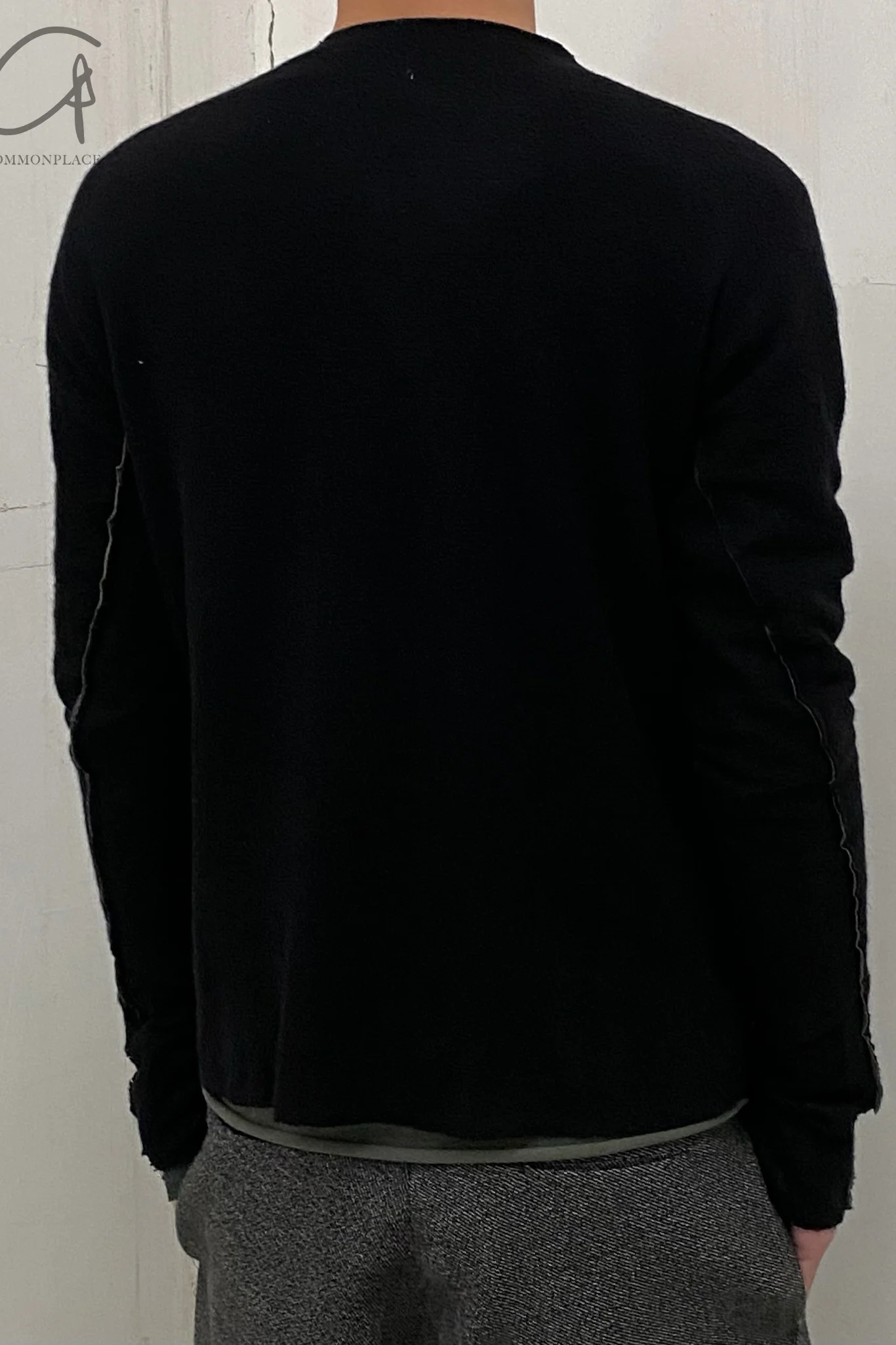 m.a+ double piece long sleeve t-shirt T211DM rwsl+jcl10 black+sage - Image 18