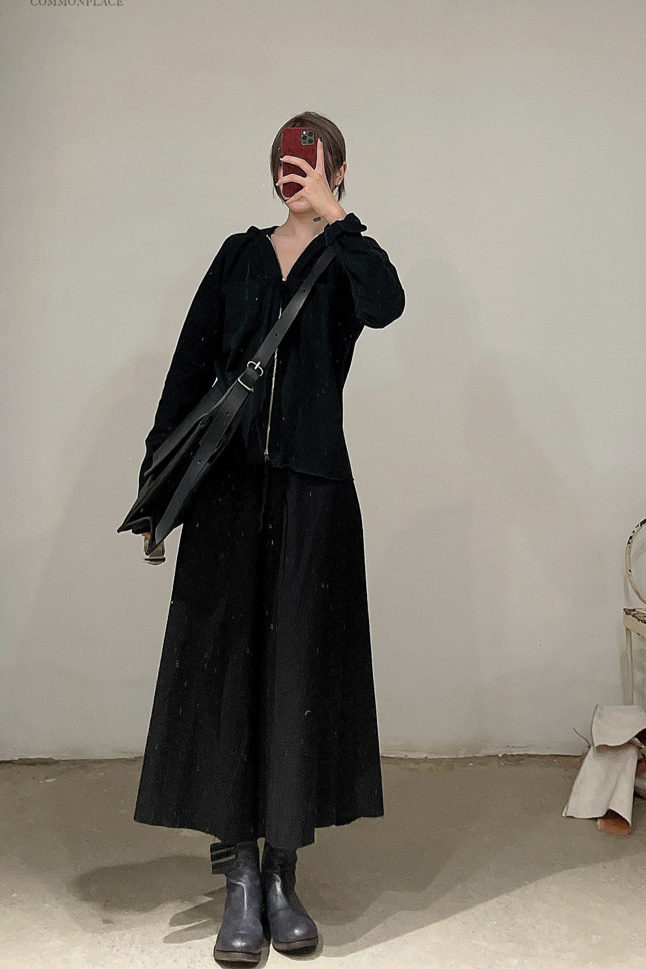m.a+ Flowy Oversized PW480-CMB Black - Image 12