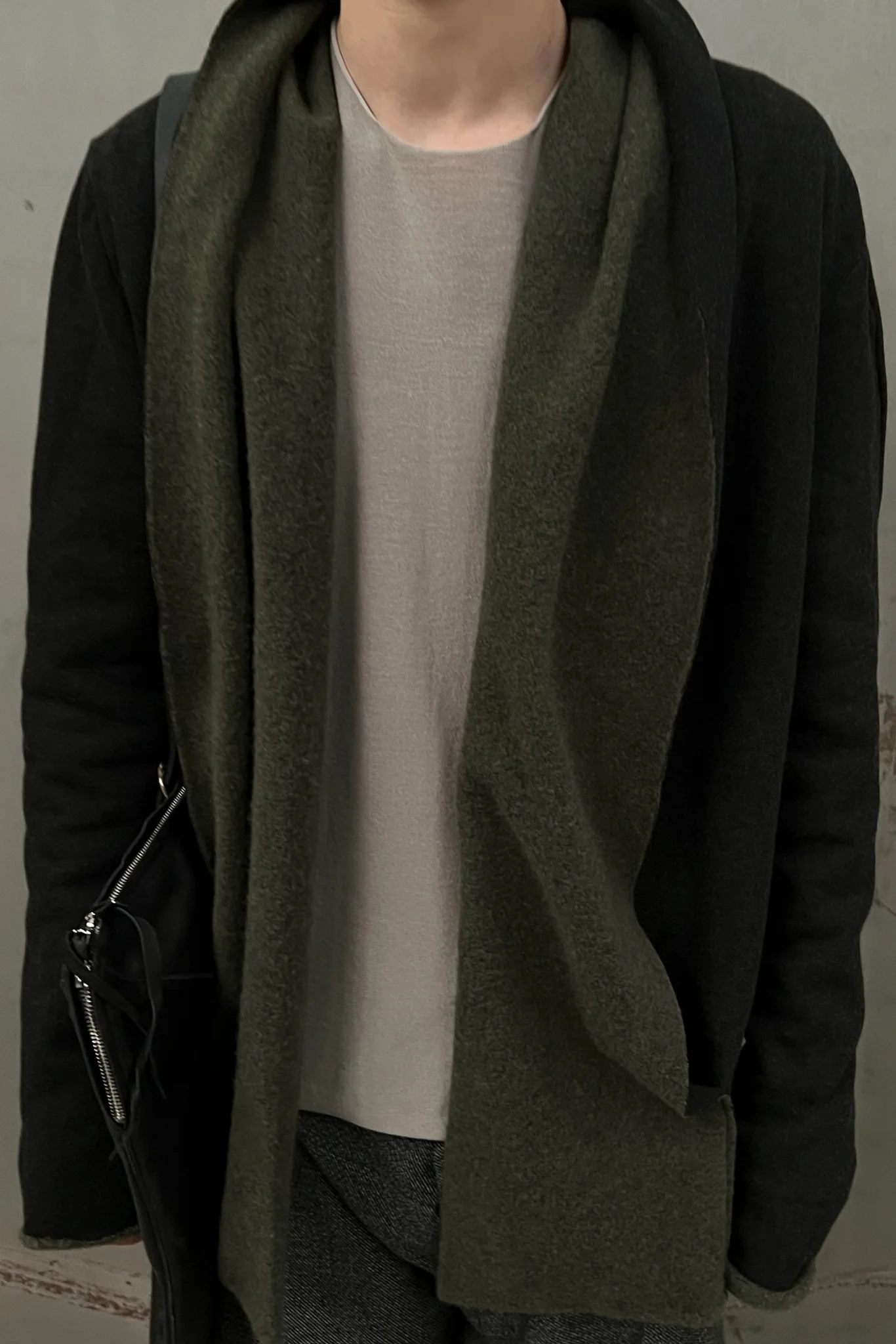 m.a+ folding pocket hooded loose jacket JU323L-JMKC black/green - Image 7