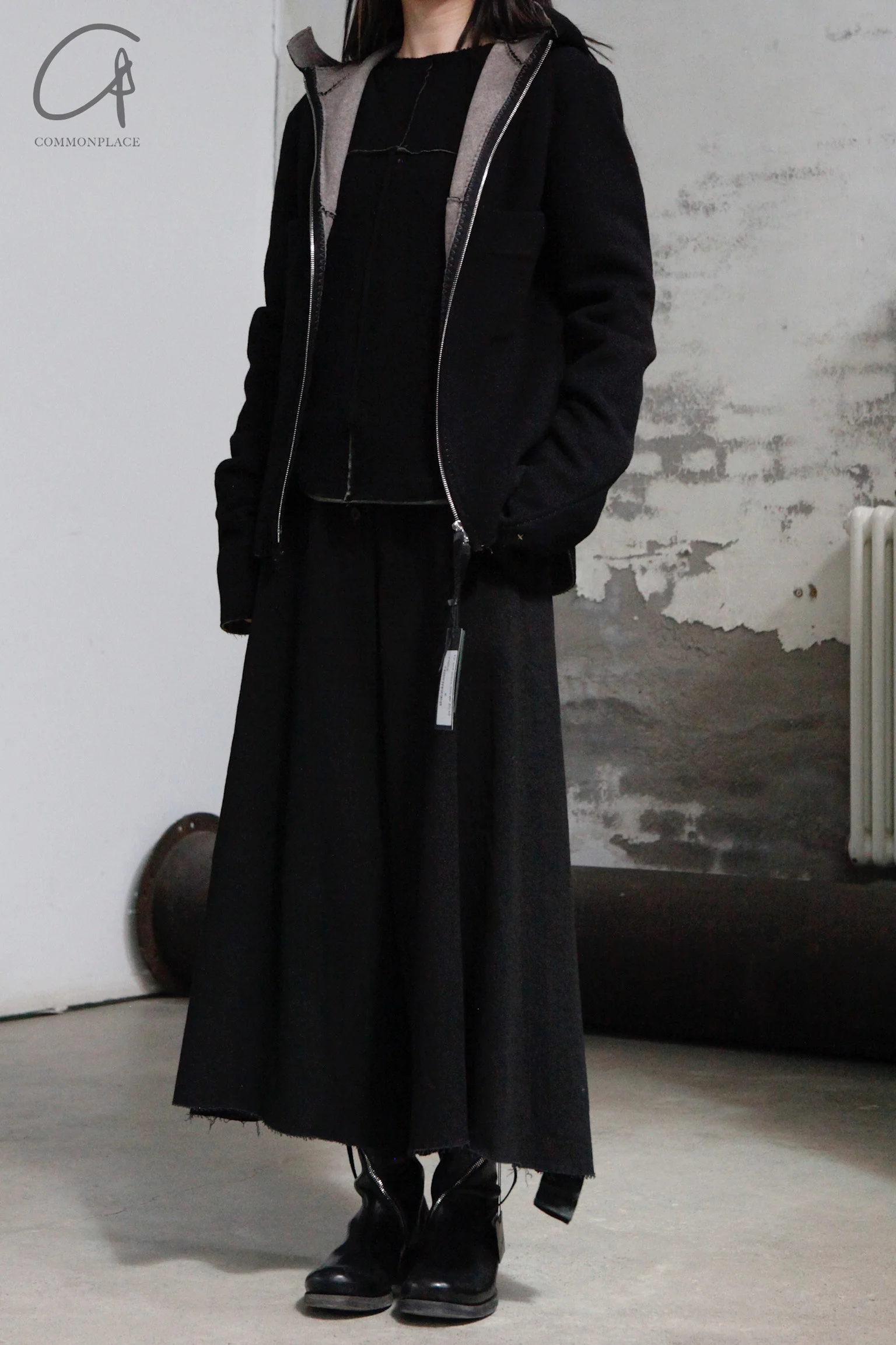 M.A+ front button drooping wide leg pants PW481 CWP1 - Image 37
