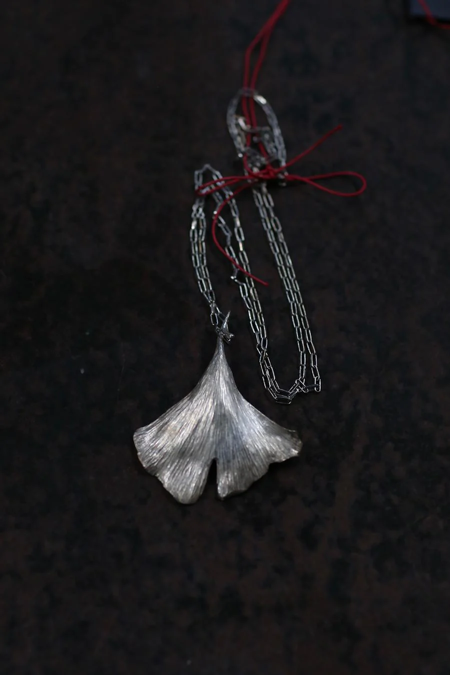 M.A+ Ginkgo Leaf Necklace AEG/C5 AG - Image 2