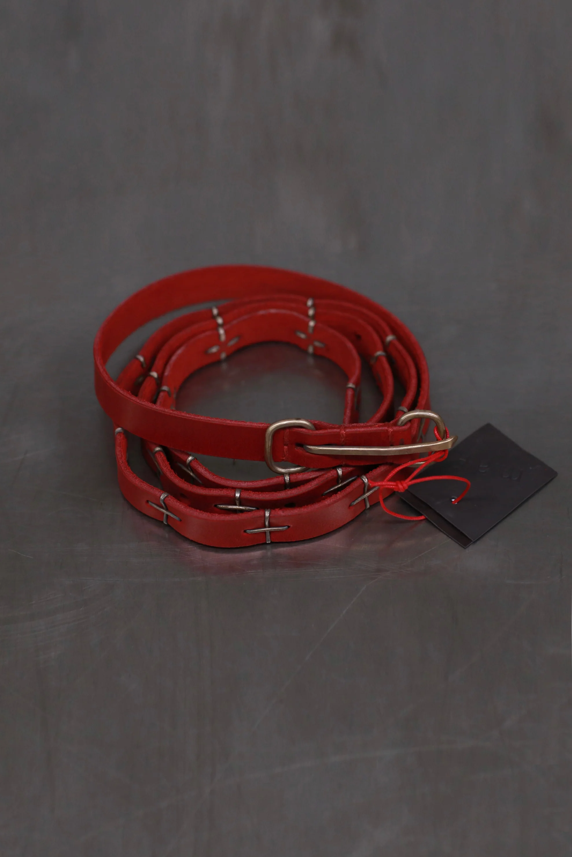 m.a+ Handmade belt collection Italy MA-EL2Z-GRP3,0-COFFEE PM1001 - Image 2