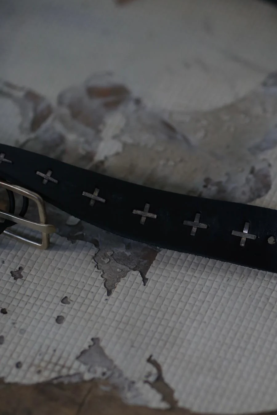 M.A+ "+" inlaid Q buckle wide belt EQ2E GR 3,0 - Image 3