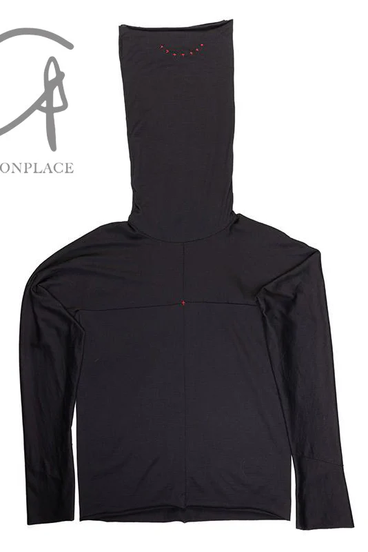 M.A+ integrated mask collar T -shirt T211dno+ JCL10 black - Image 15