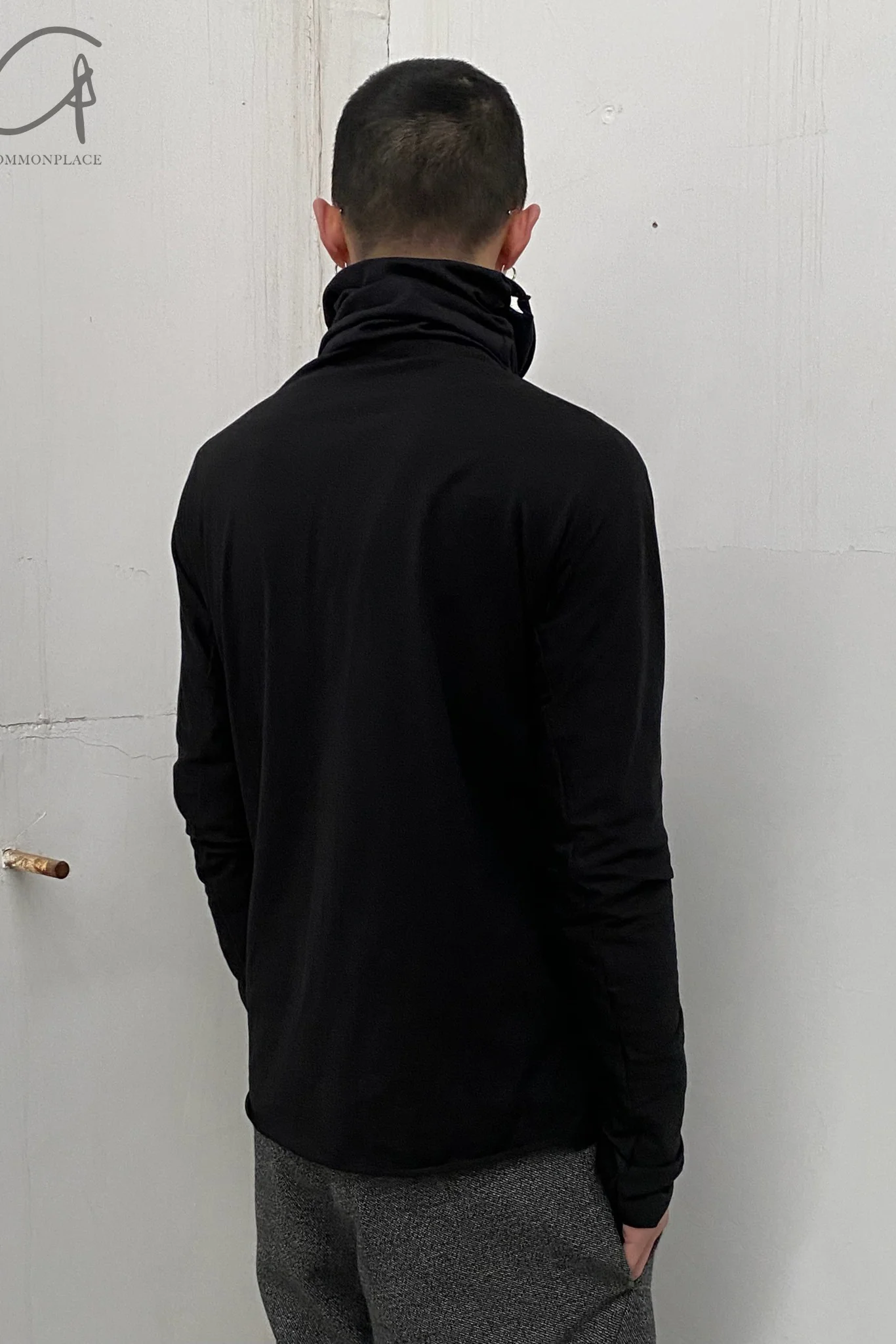M.A+ integrated mask collar T -shirt T211dno+ JCL10 black - Image 19