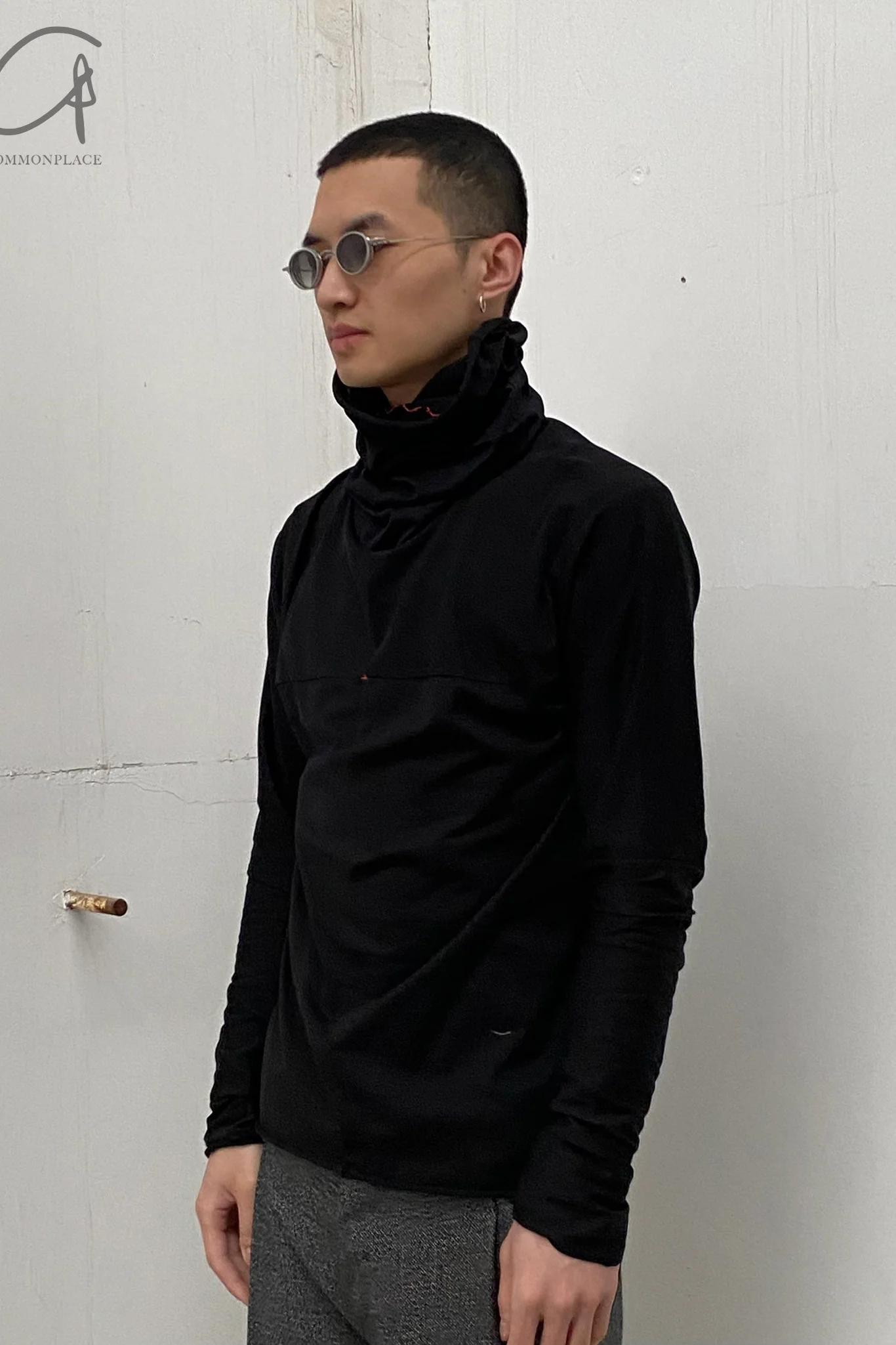 M.A+ integrated mask collar T -shirt T211dno+ JCL10 black - Image 20