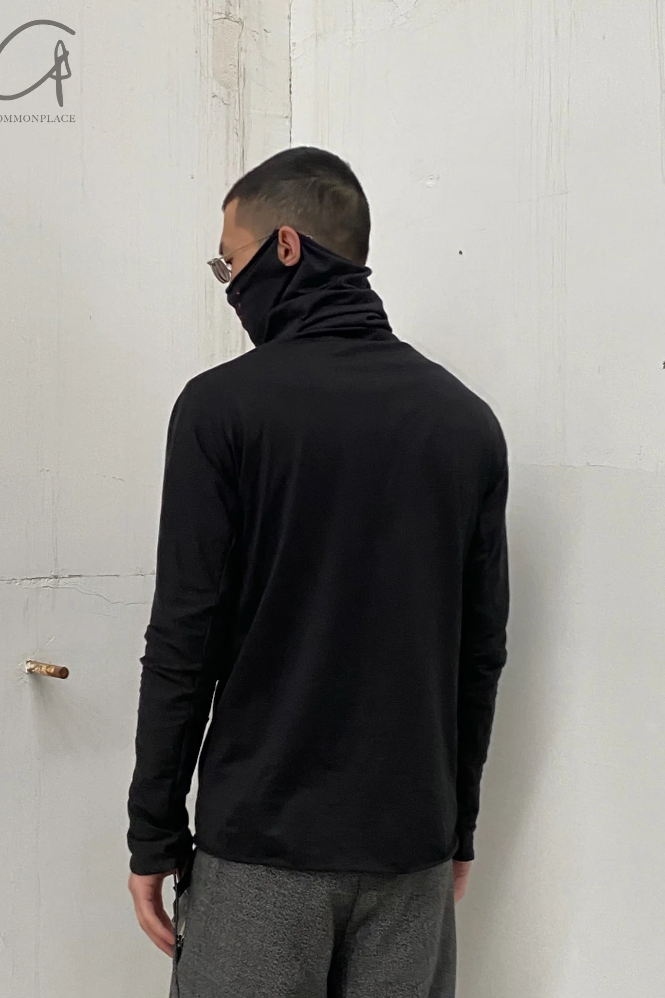 M.A+ integrated mask collar T -shirt T211dno+ JCL10 black - Image 21
