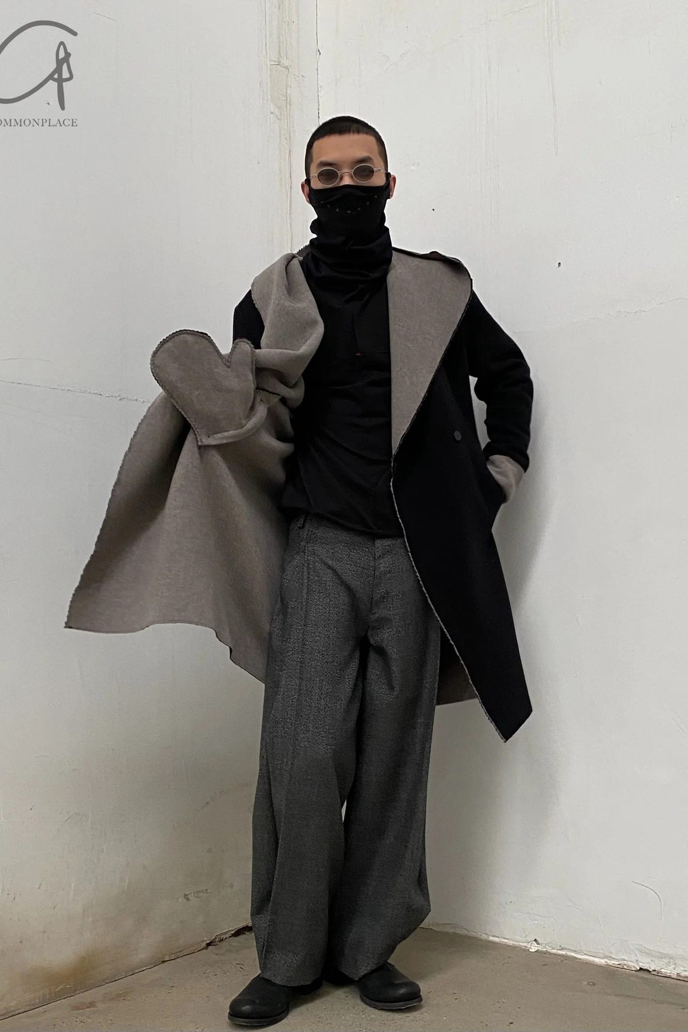 M.A+ integrated mask collar T -shirt T211dno+ JCL10 black - Image 26