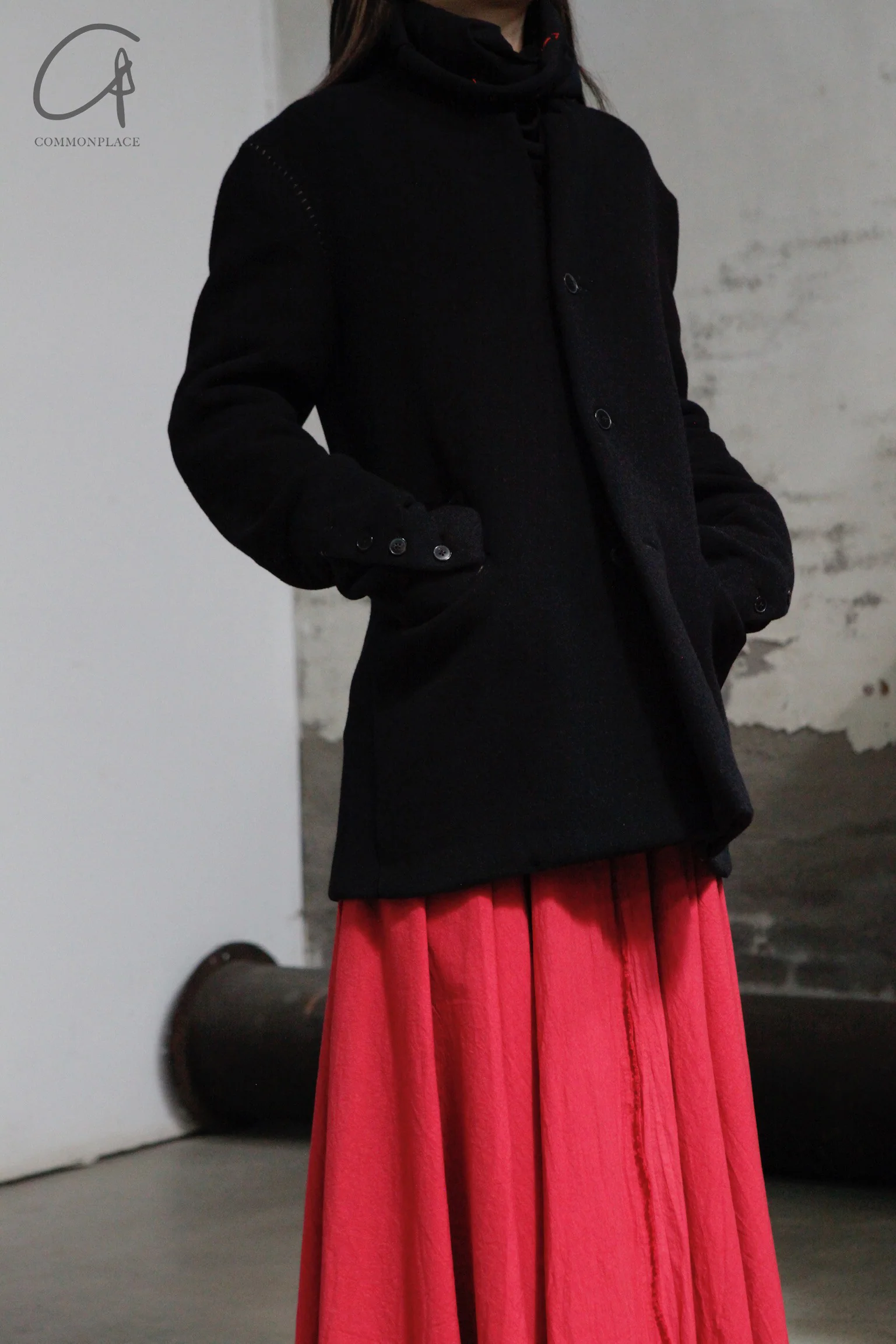 M.A+ integrated mask collar T -shirt T211dno+ JCL10 black - Image 9