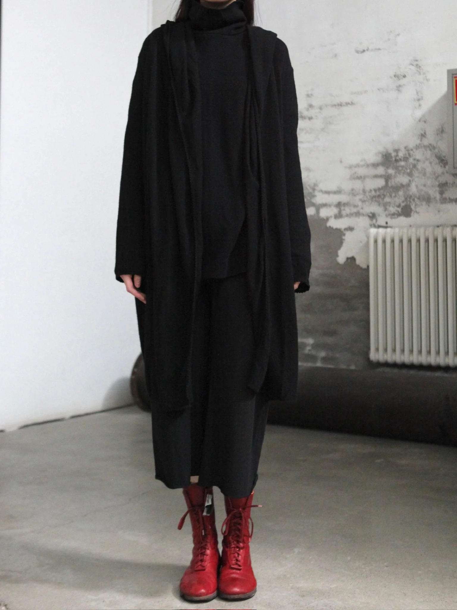 m.a+ knitted hooded sweater MA-NCW328 NK-HEI black - Image 4