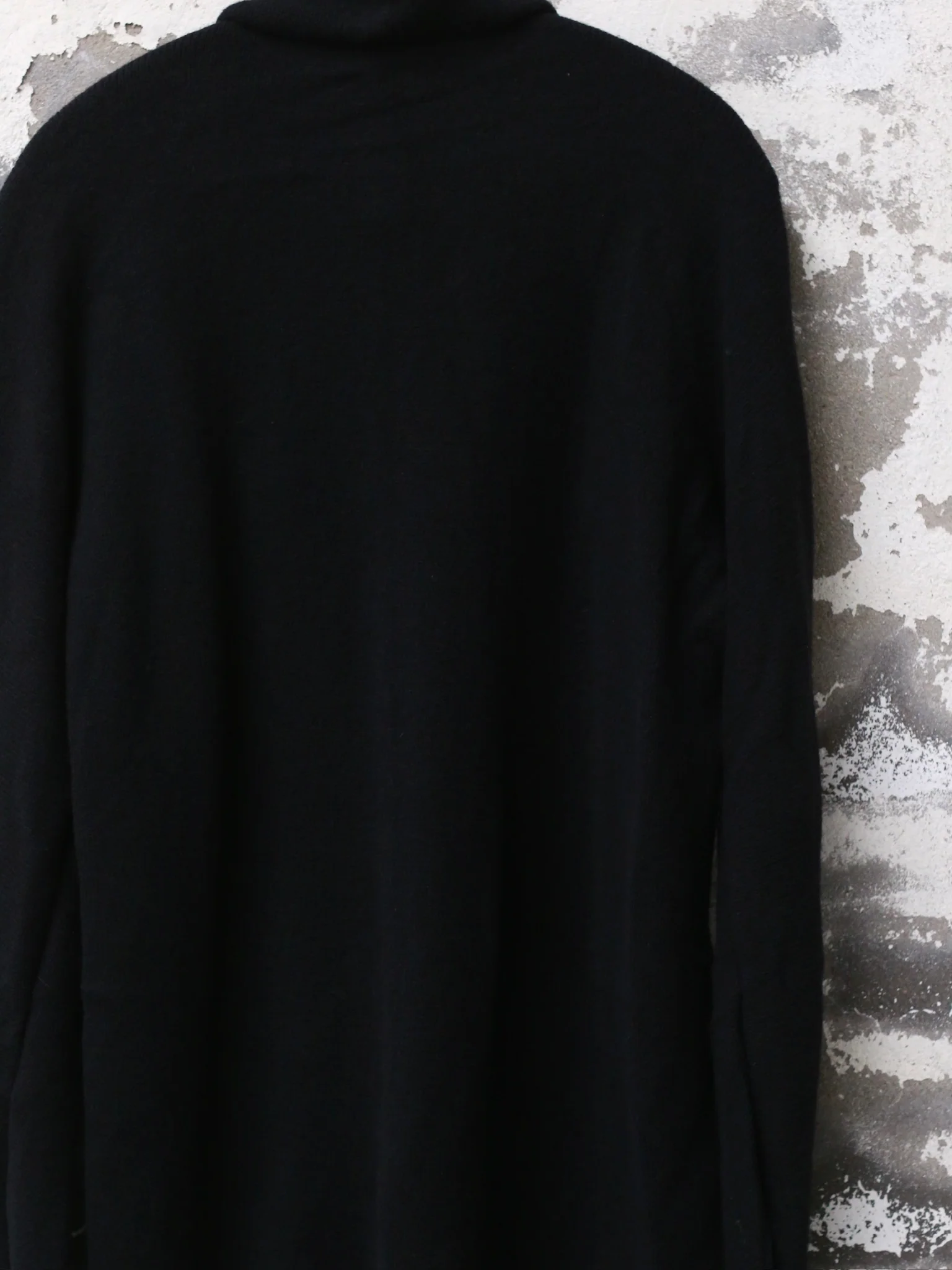 m.a+ knitted zip-up shirt MA-NH256DZ NWKM-HEI black - Image 8