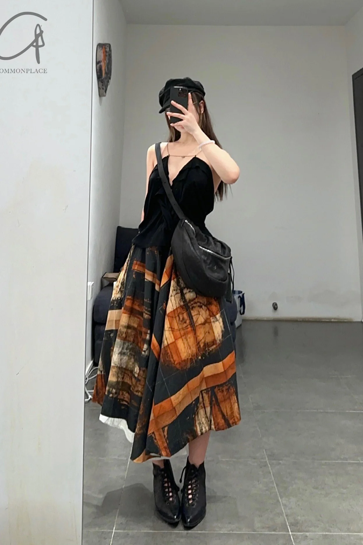 m.a+ Maurizio Amadei Waist Bag/Belt Crossbody Bag Series Artisan Italy MA-BY302 SY1,0-HEI-F Large BY302-SY1.0 Black Cowhide PM204 - Image 9