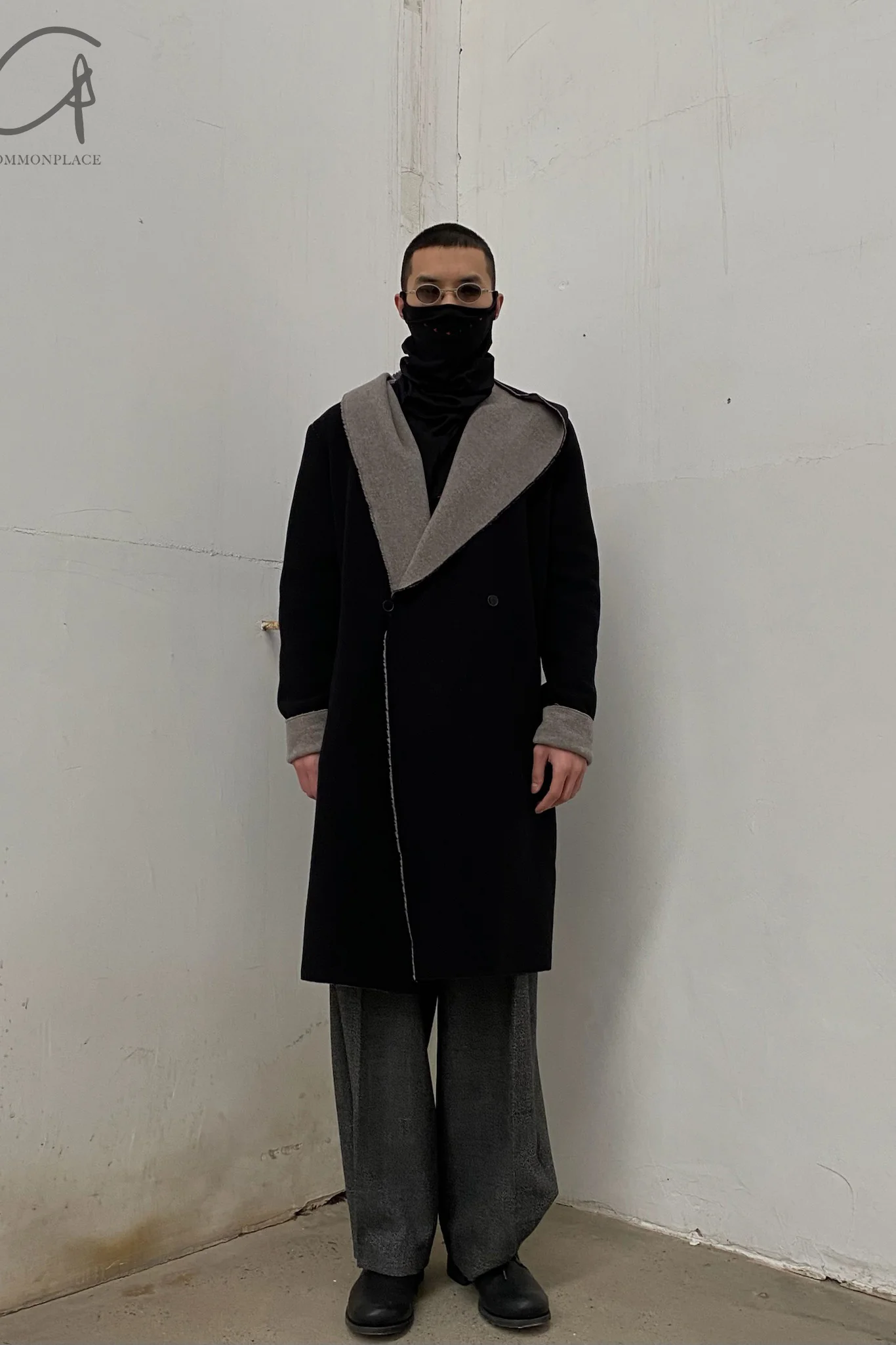 M.A+ Lineless Linking Hooding Jacket C328 WVKD Black/Gray - Image 11