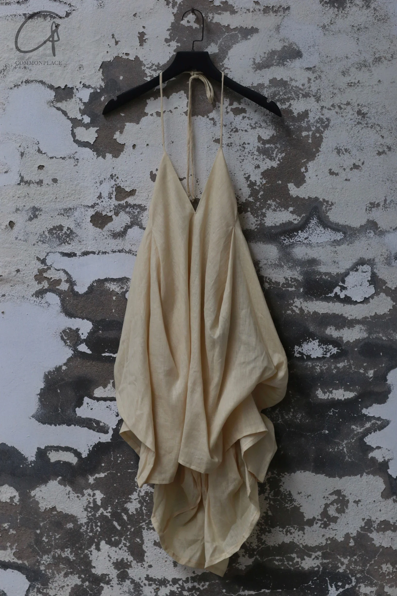 m.a+ Maurizio Amadei 8-pleat backless dress MA-D106/8 LL5-CREAM D106/8