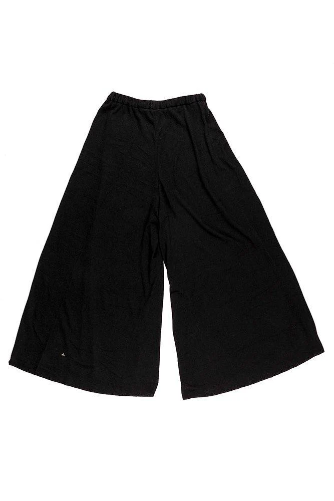 m.a+ Maurizio Amadei Fall/Winter 2025 Elastic Waist Tassel Wide-Leg Pants, Italy MA-PW482E JCL10-BLACK - Image 5