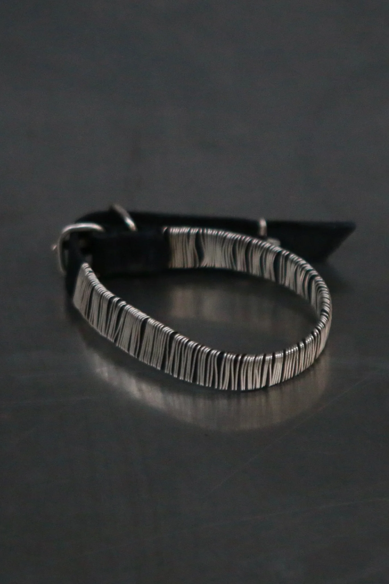 m.a+ Maurizio Amadei Fine Silver Wristband Bracelet Collection, Italian Craftsman MA-A-F7BL1 GR2,0-BLACK (MA-A-F0LA1) - Image 2