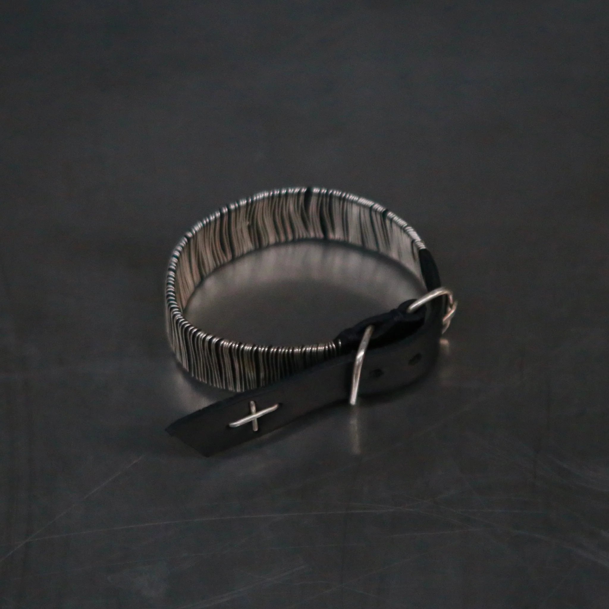 m.a+ Maurizio Amadei Fine Silver Wristband Bracelet Collection, Italian Craftsman MA-A-F7DL1 GR2,0-BLACK (MA-A-F0LA1) - Image 3