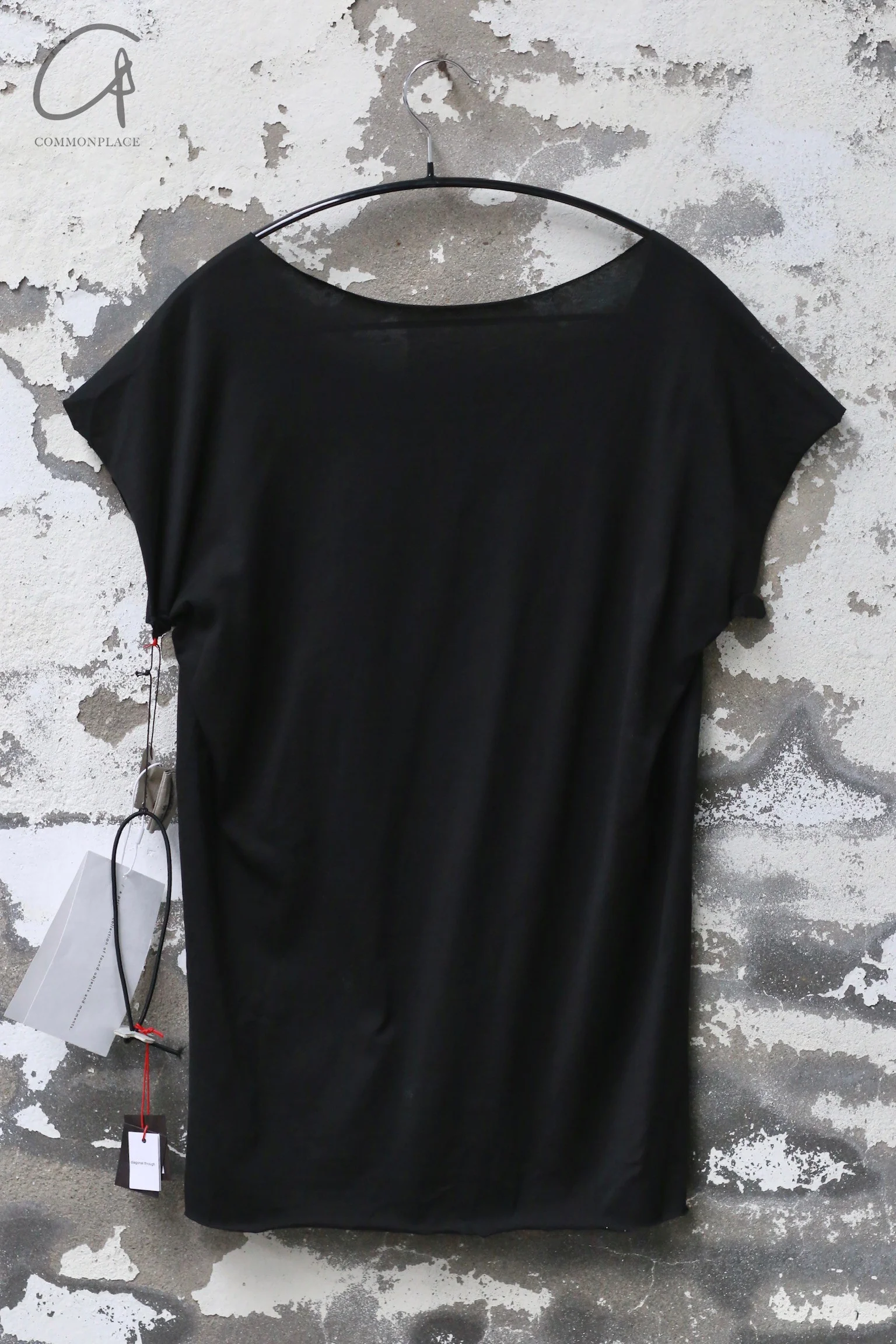 m.a+ Maurizio Amadei Hand-sewn one-piece ultra-short sleeve T-shirt Italy MA-T211B/CM JCL10-HEI Black T211B - Image 4